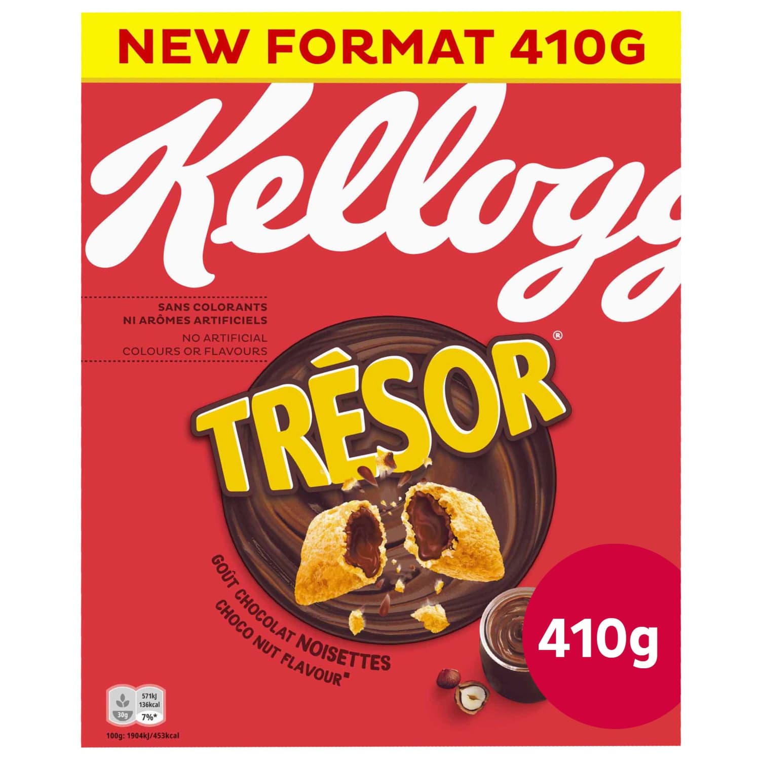Flakes KELLOGG'S TRESOR CHOCO NUT, 410 g