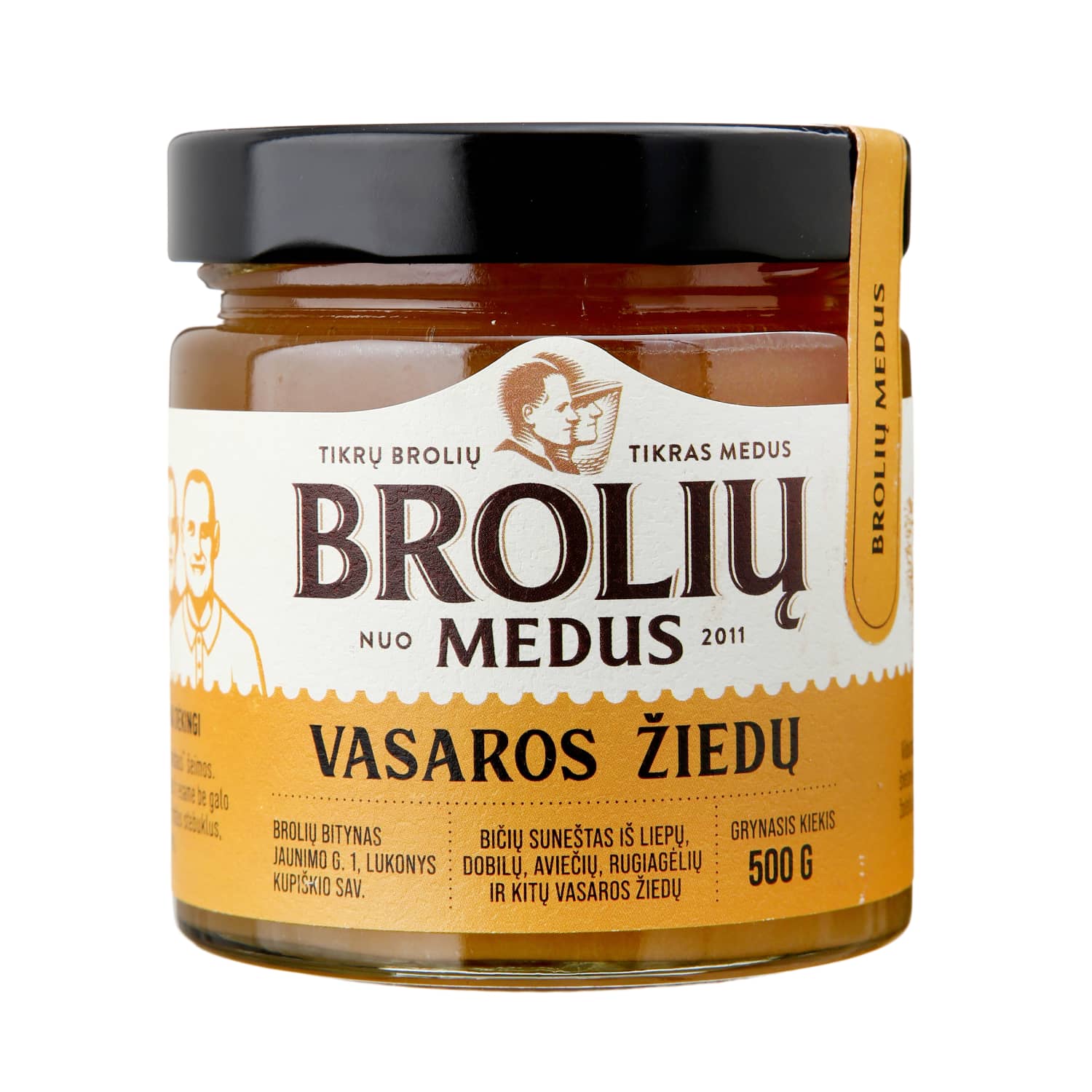 Vasaros žiedų medus BROLIŲ MEDUS, 500 g