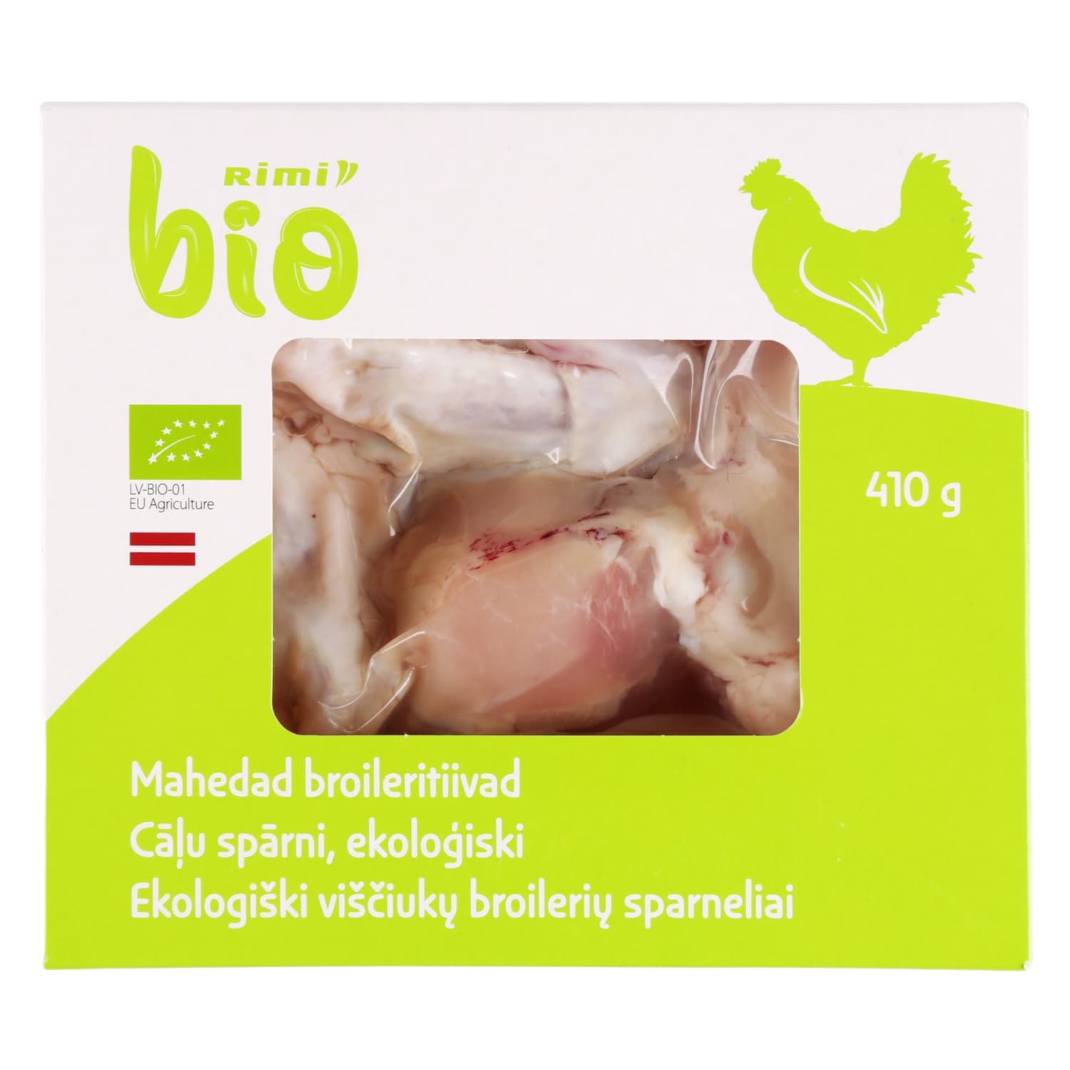 Organic chicken wings RIMI, 410 g