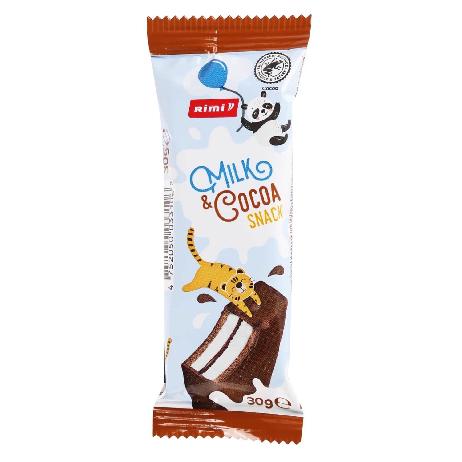 Biscuit bar with dark chocolate RIMI, 30g