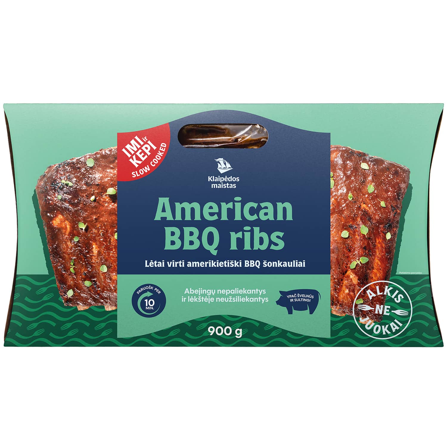 Amerikietiški BBQ šonkauliai RAKVERE, 900g
