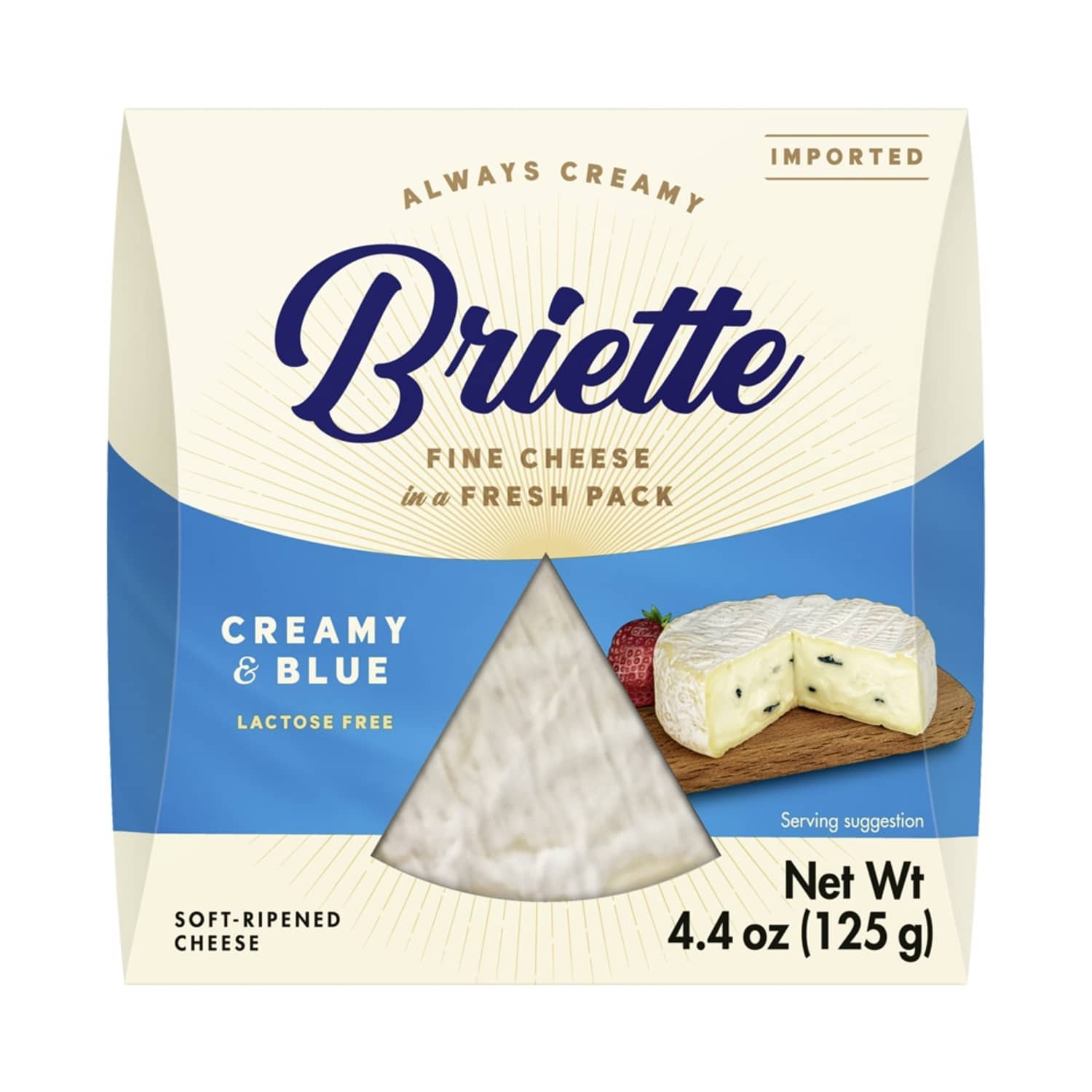 Cheese BRIETTE CREAMY AND BLUE, 60 %, 125 g