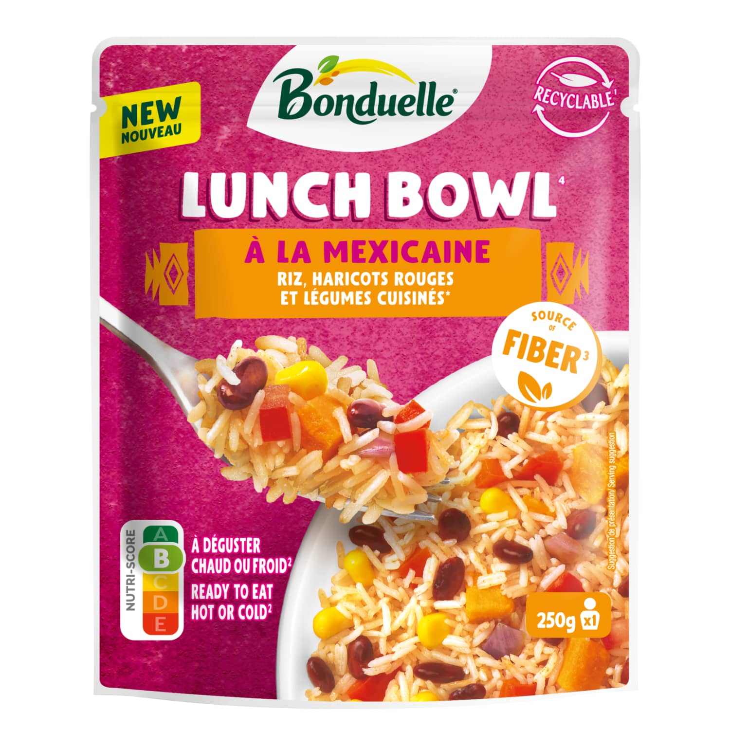 Ryžių ir darž. miš. BONDUELLE MEXIC., 250 g