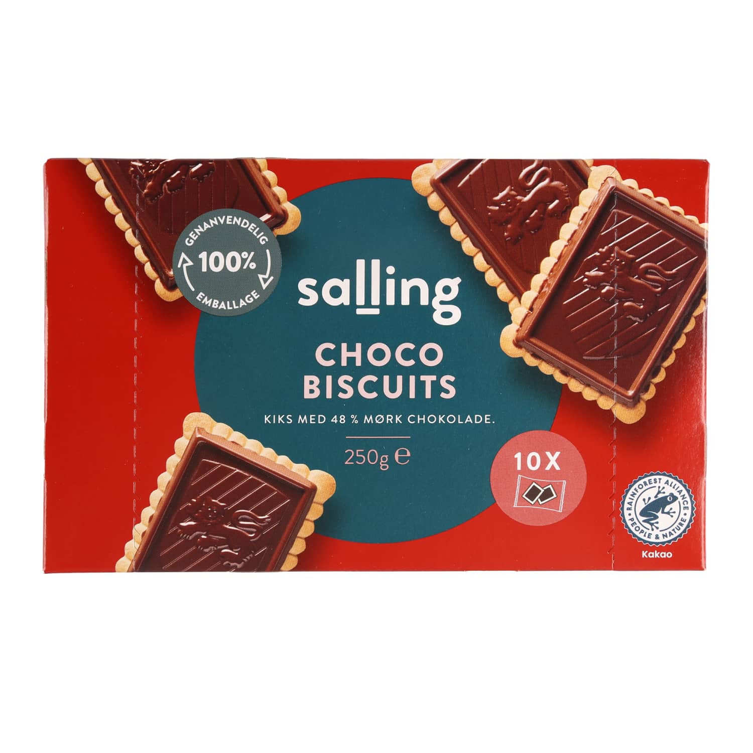 Cookies with dark chocolate SALLING, 250 g