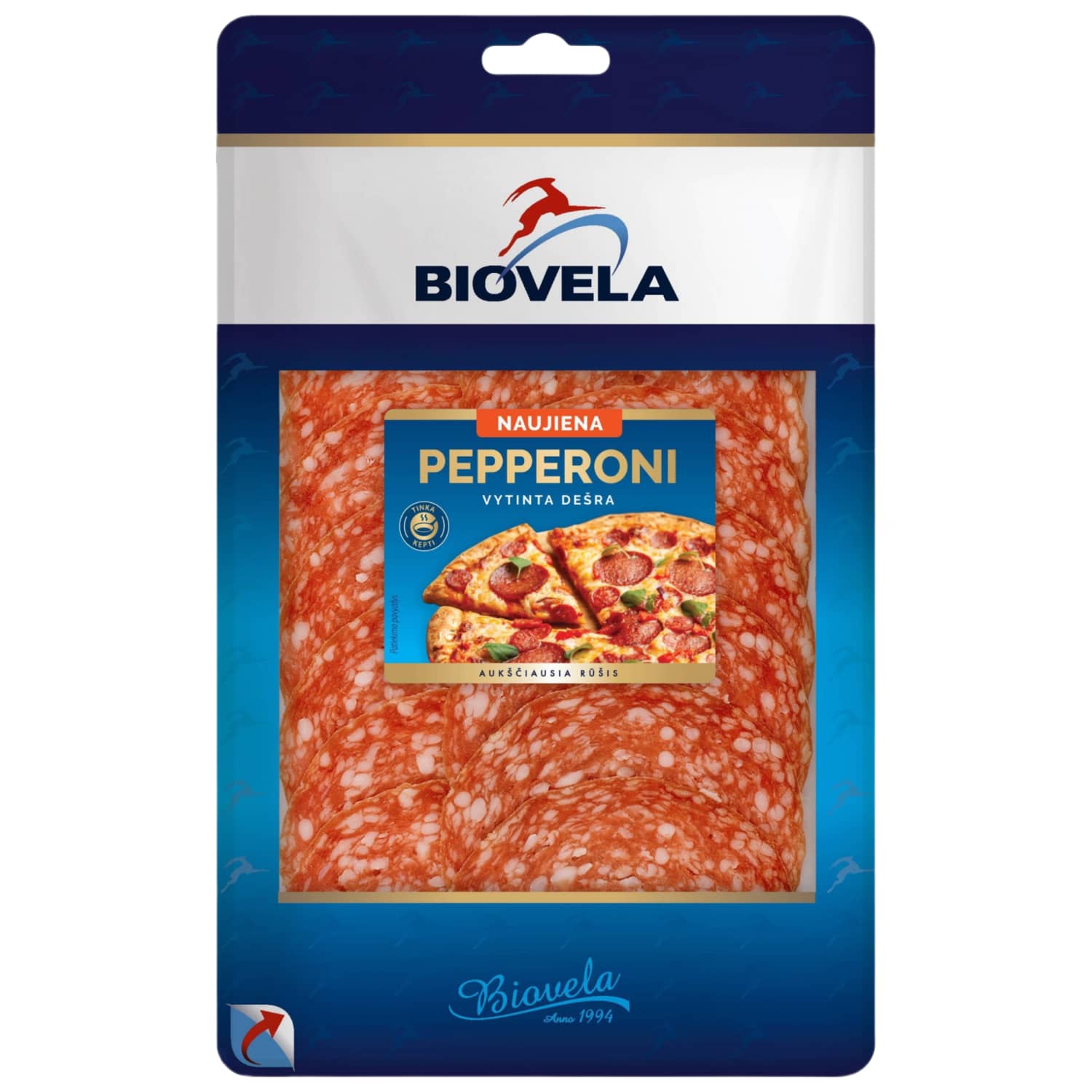 Vytinta dešra PEPPERONI BIOVELA, a. r., 90 g