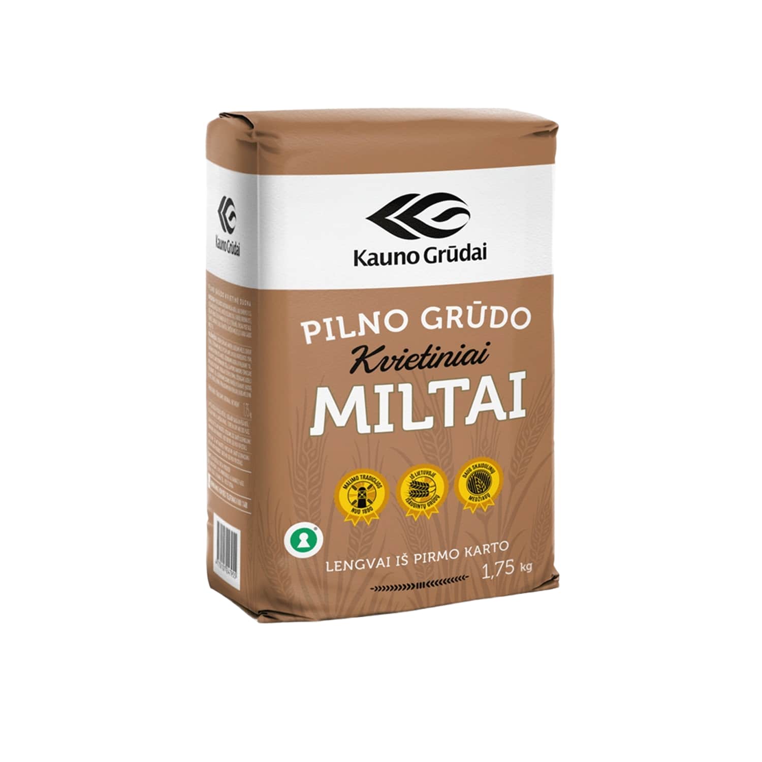 Pilno gr. kviet. miltai KAUNO GRŪDAI, 1,75 kg