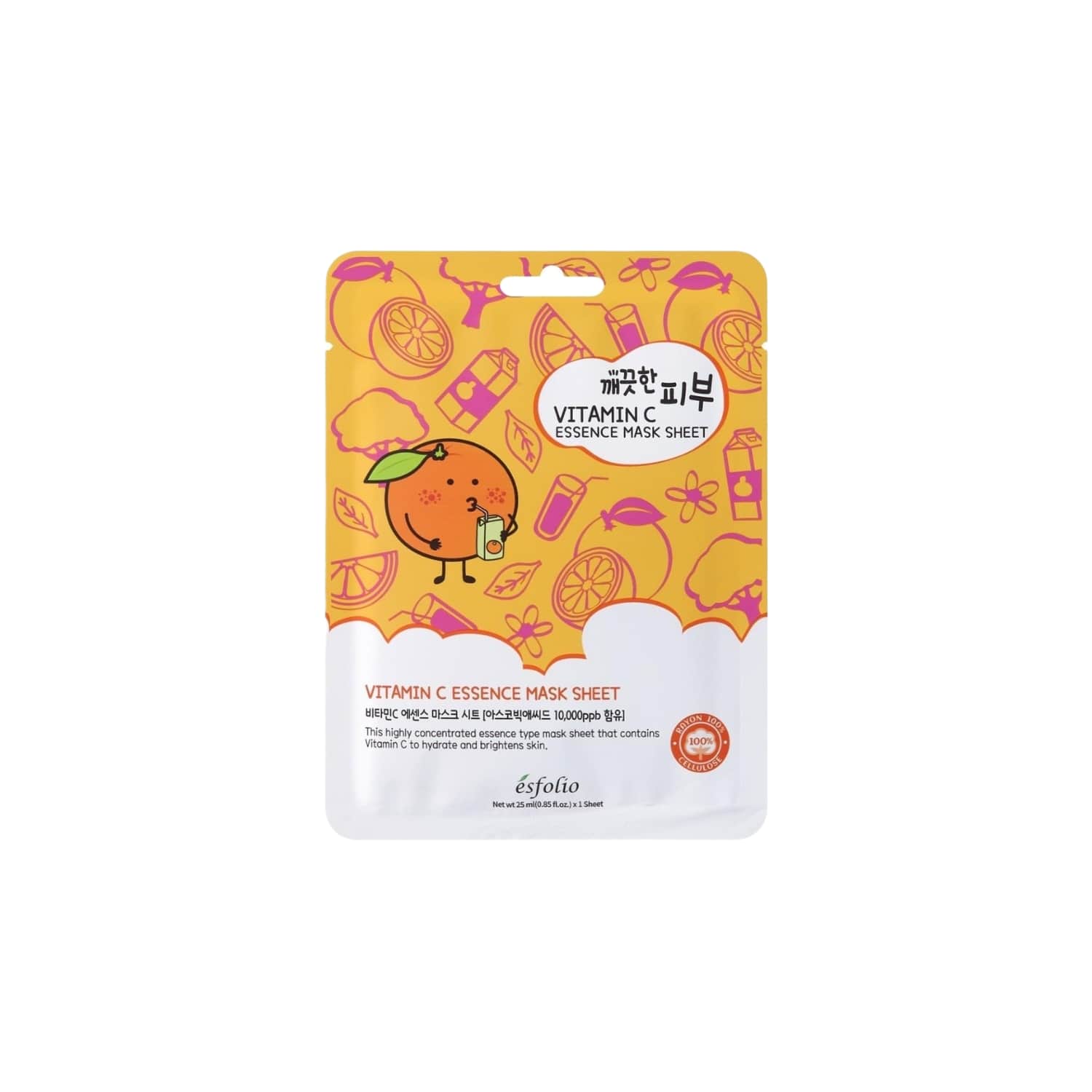Маска ESFOLIO PS VITAMIN C ESSENCE, 25 мл