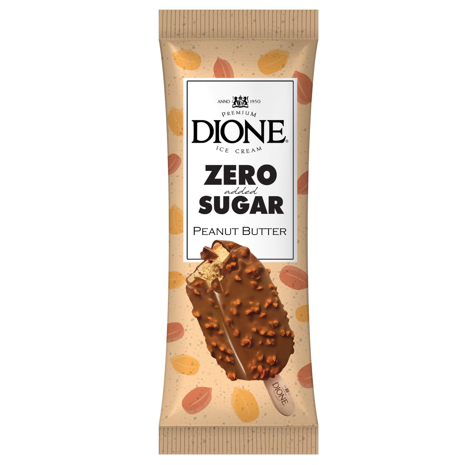 Peanut ice cream DIONE, 90ml / 78g