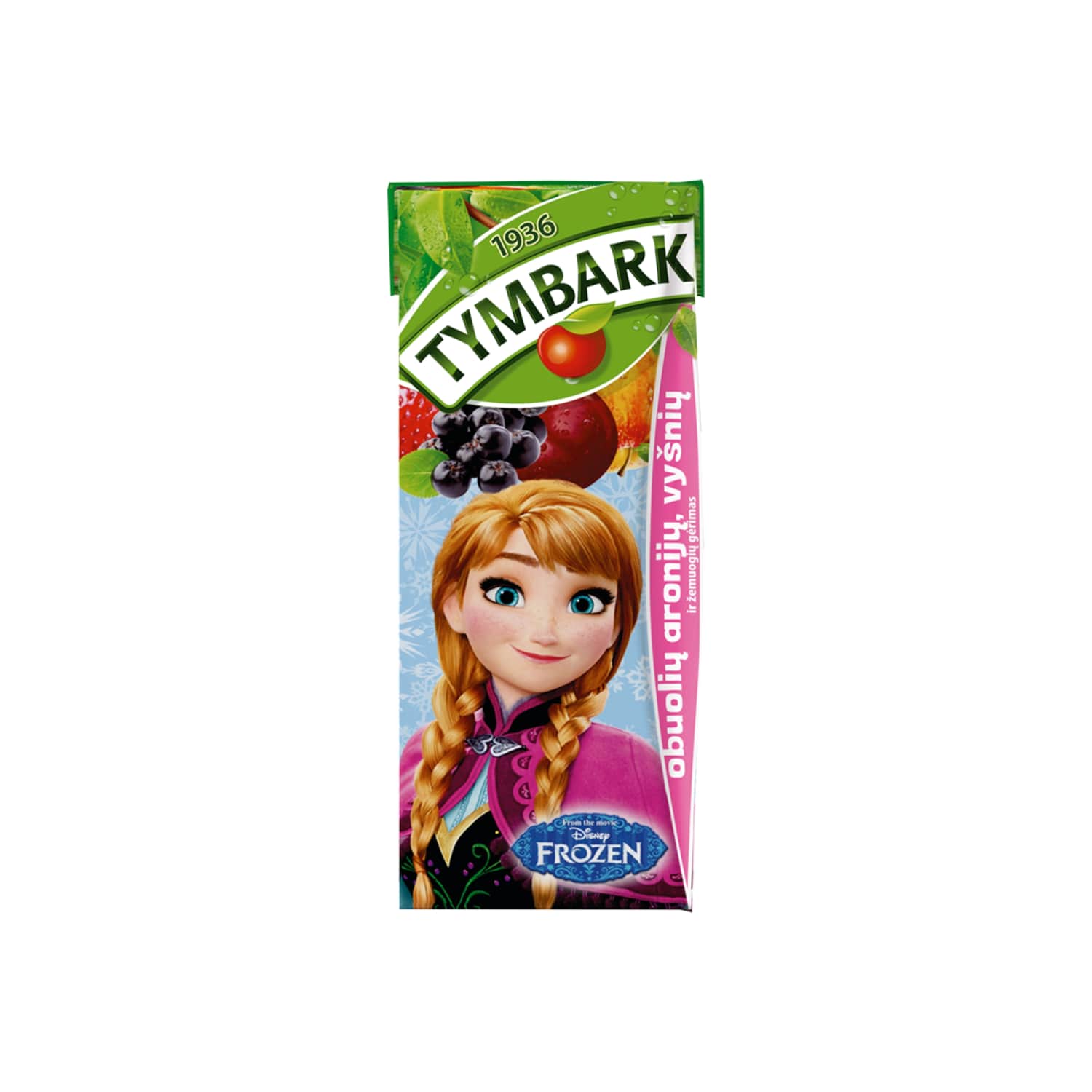Напиток из яблок, черной смородины, вишни и земляники TYMBARK, 200 мл