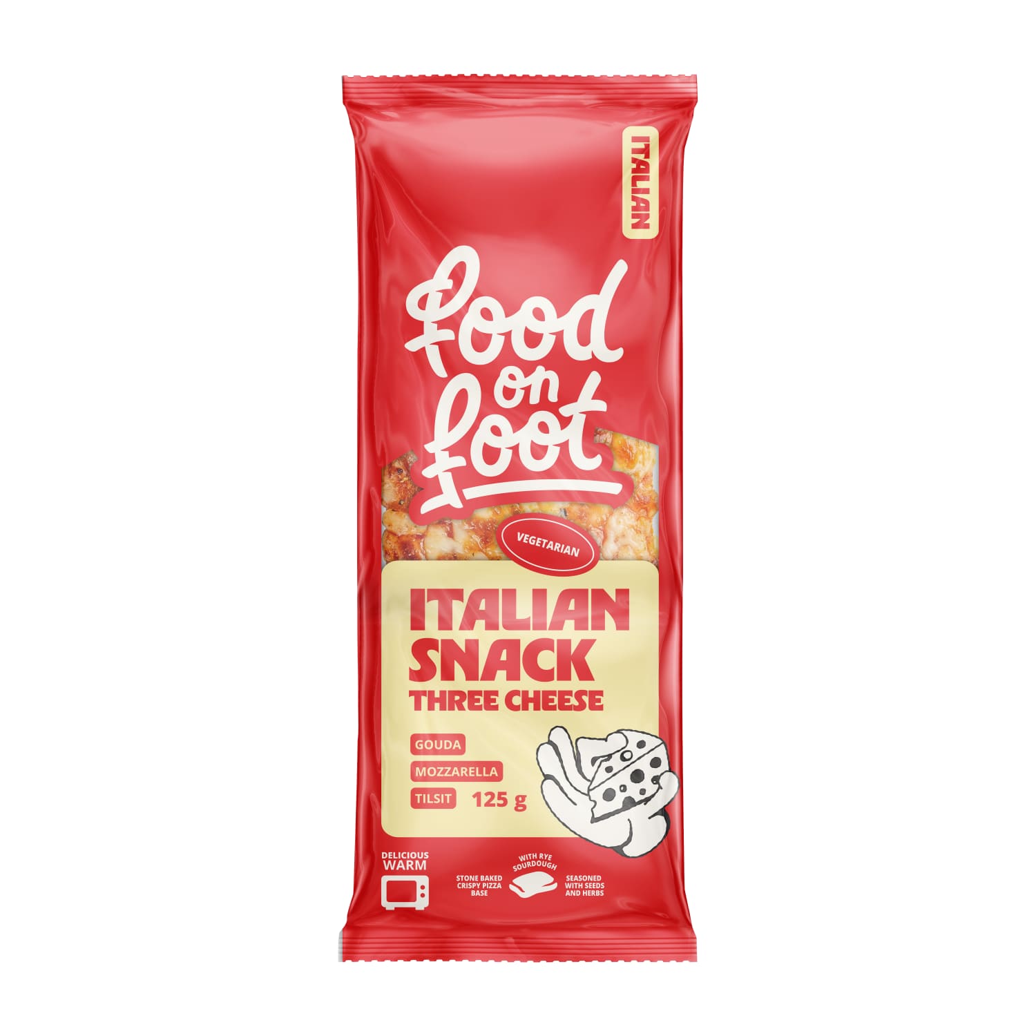 Ital. apkepėlė trys sūriai FOOD ON FOOT, 125g