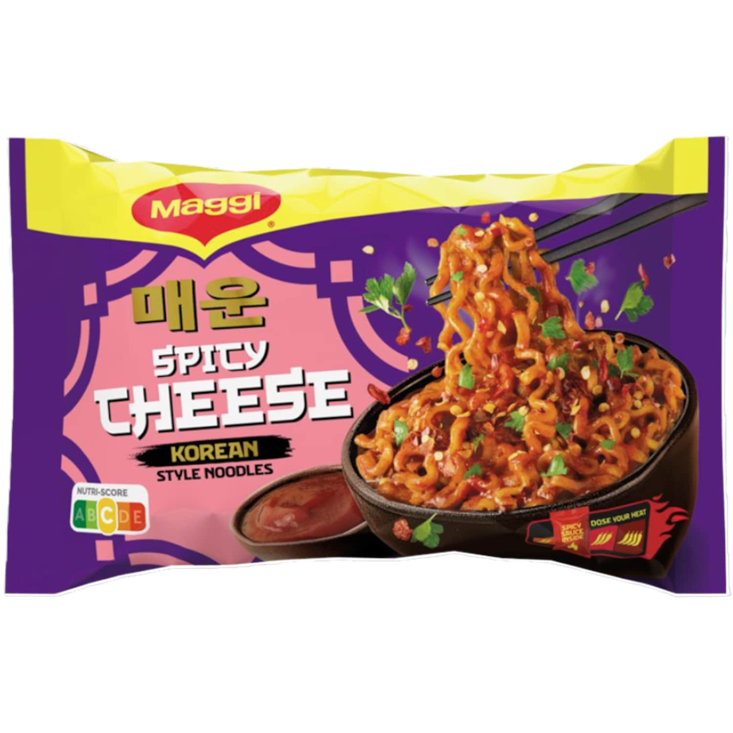 Cheese flavor pasta with spicy sauce MAGGI, 130 g