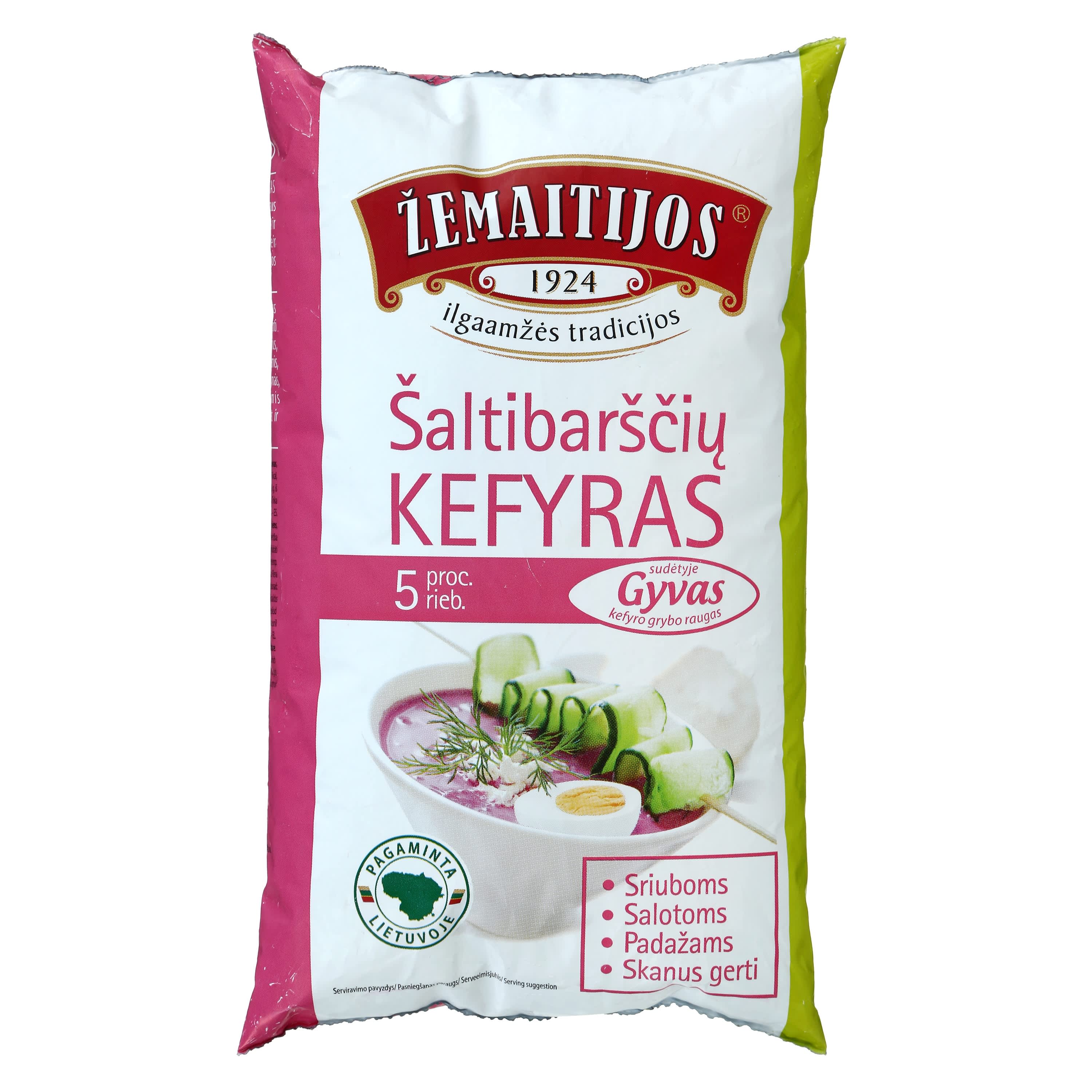 ŽEMAITIJOS КЕФИР ХОЛОДНЫЙ СВЕКОЛЬНЫЙ СУП, 5%, 0,9 кг