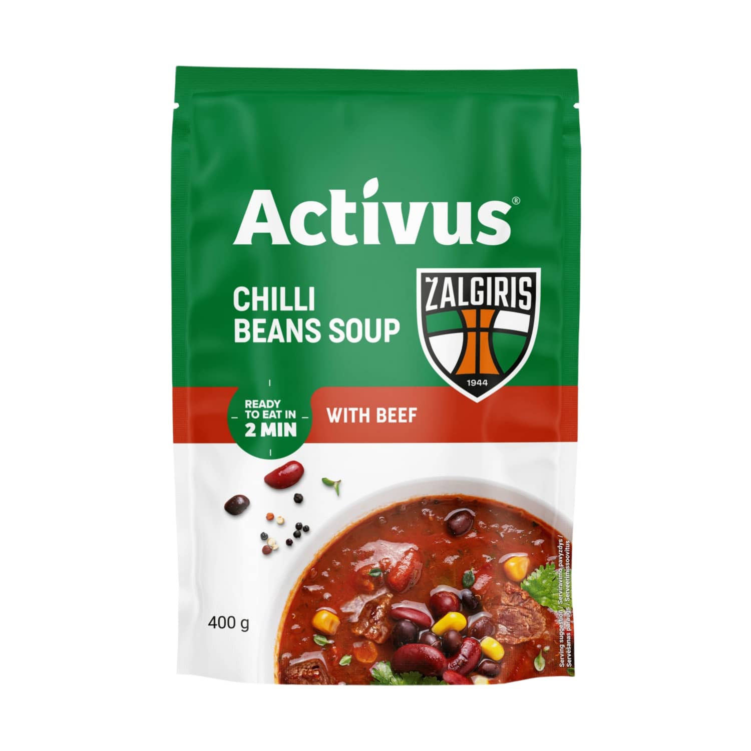 Spicy bean soup with beef ACTIVUS, 400 g