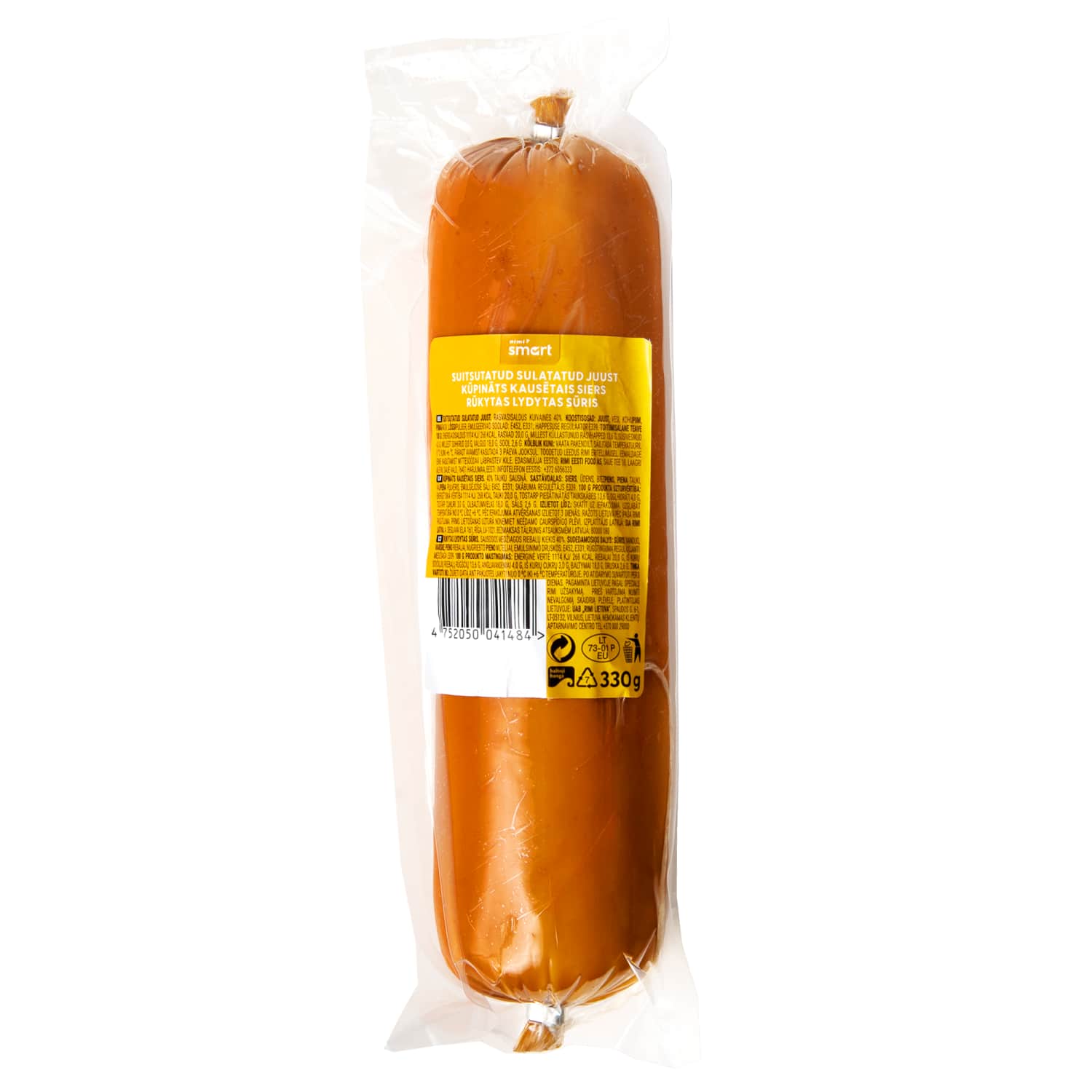 Smoked melted cheese RIMI SMART 40%, 330 g