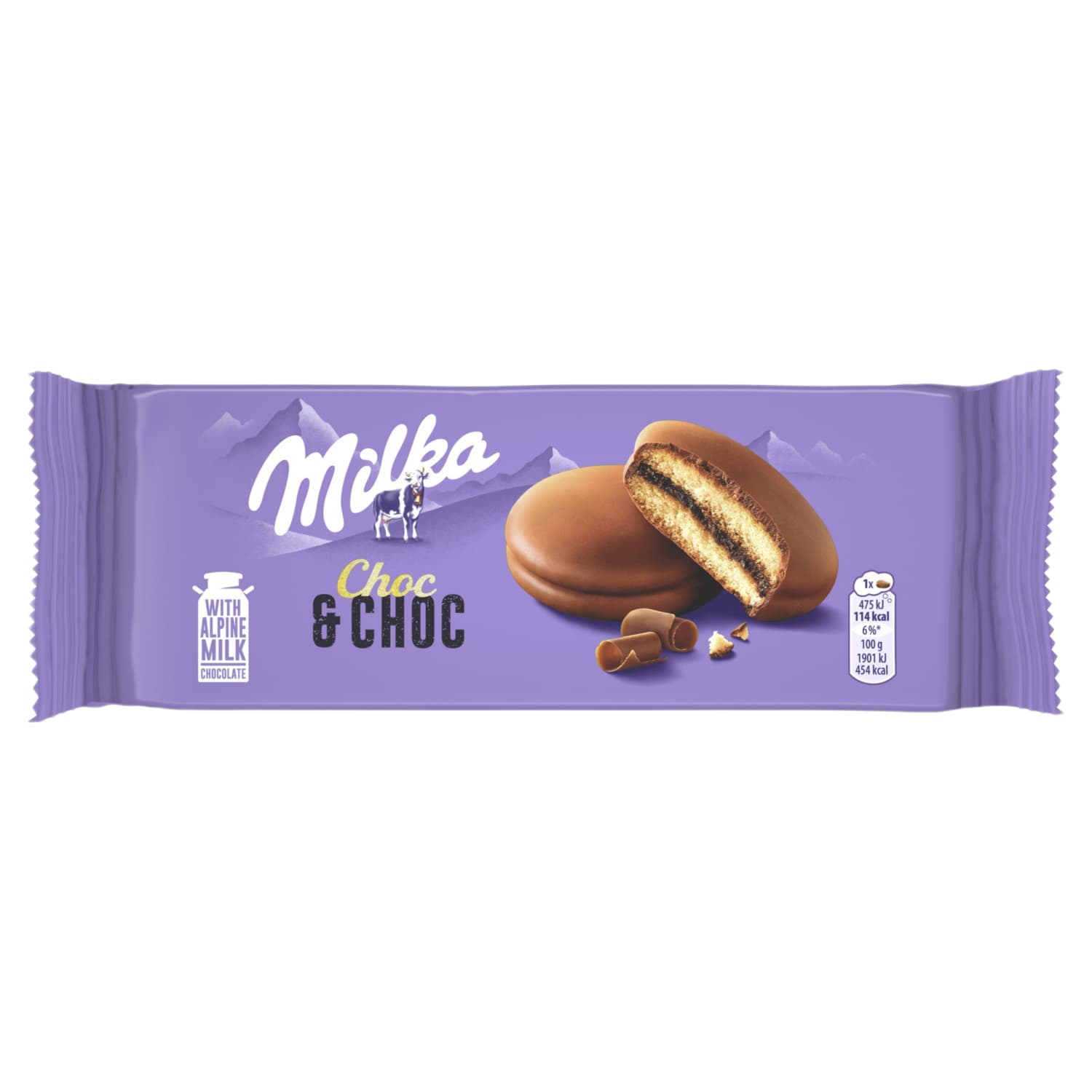 Cookies MILKA CHOCO & CHOCO, 150 g