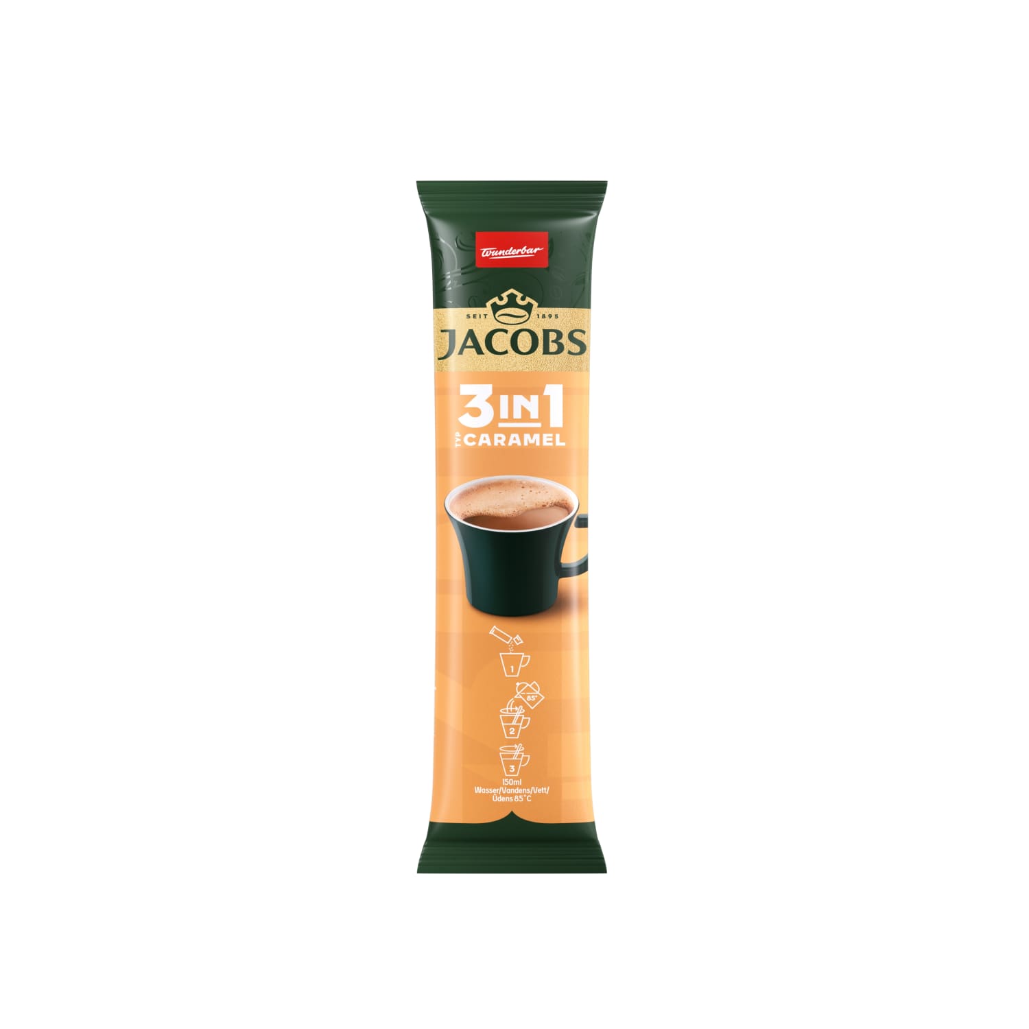 Coffee drink JACOBS CARAMEL 3 in 1, 11.2 g
