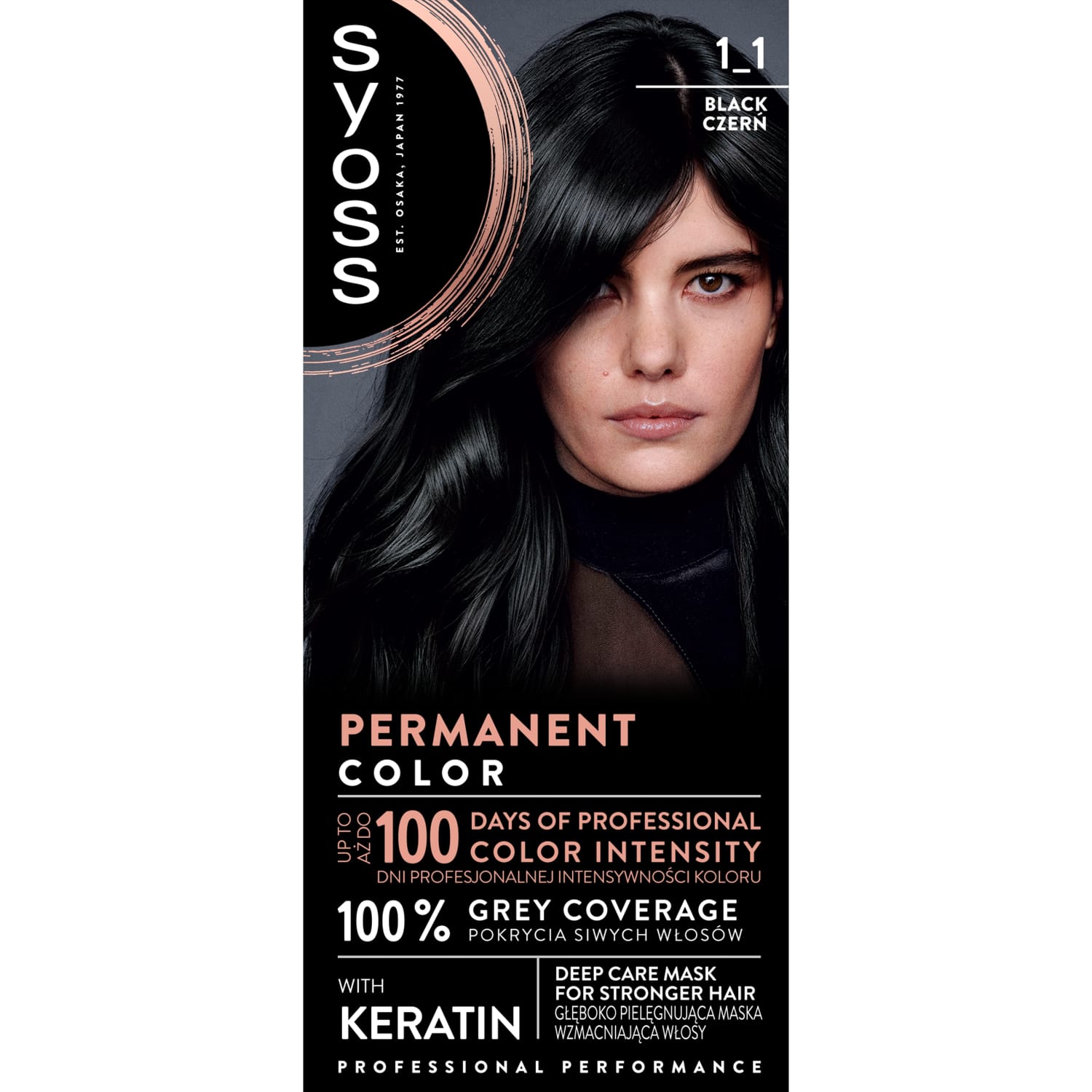 Hair dye SYOSS COLOR CREAM, No. 1-1