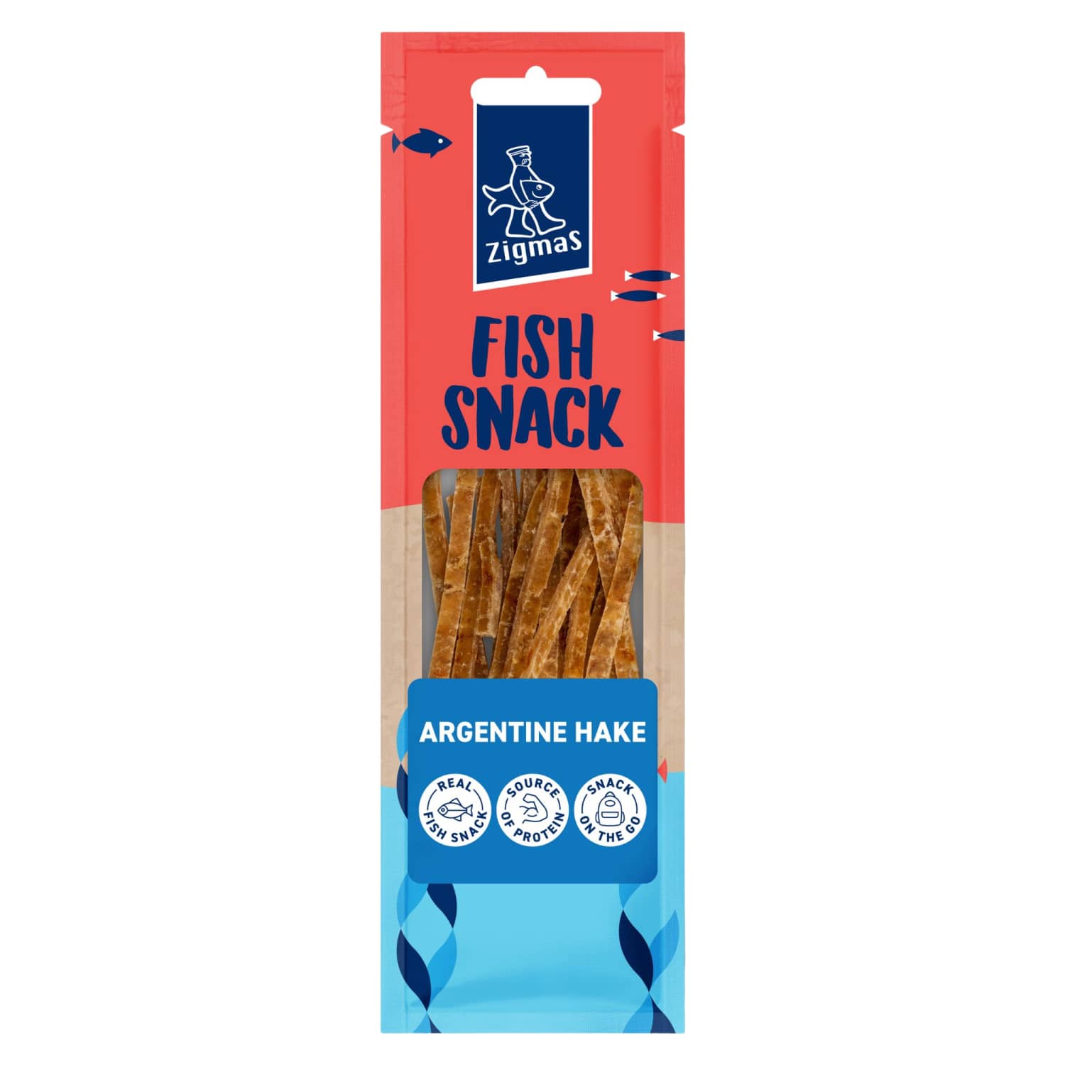 Dried pike fillet sticks ZIGMAS, 40 g