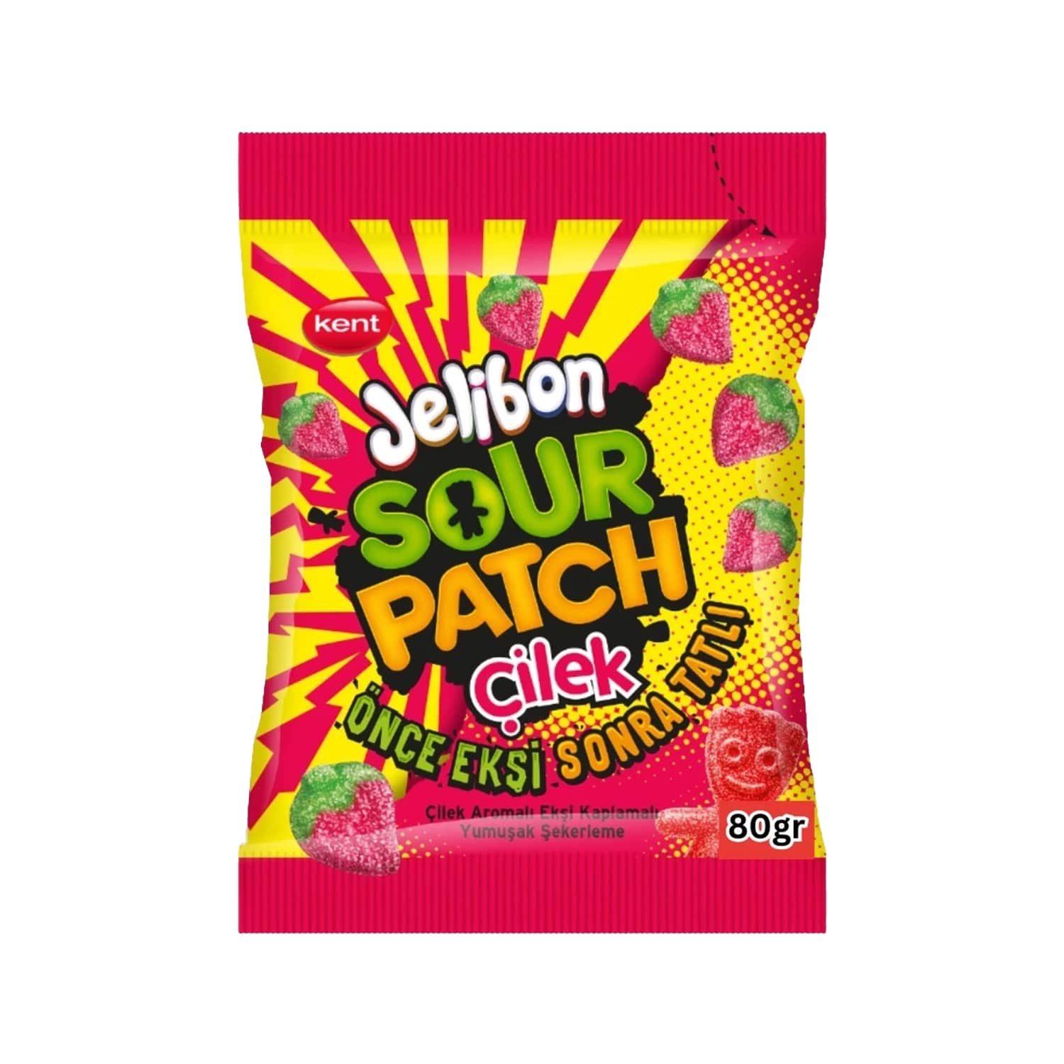 Strawberry Gummy SOUR PATCH KIDS, 80 g