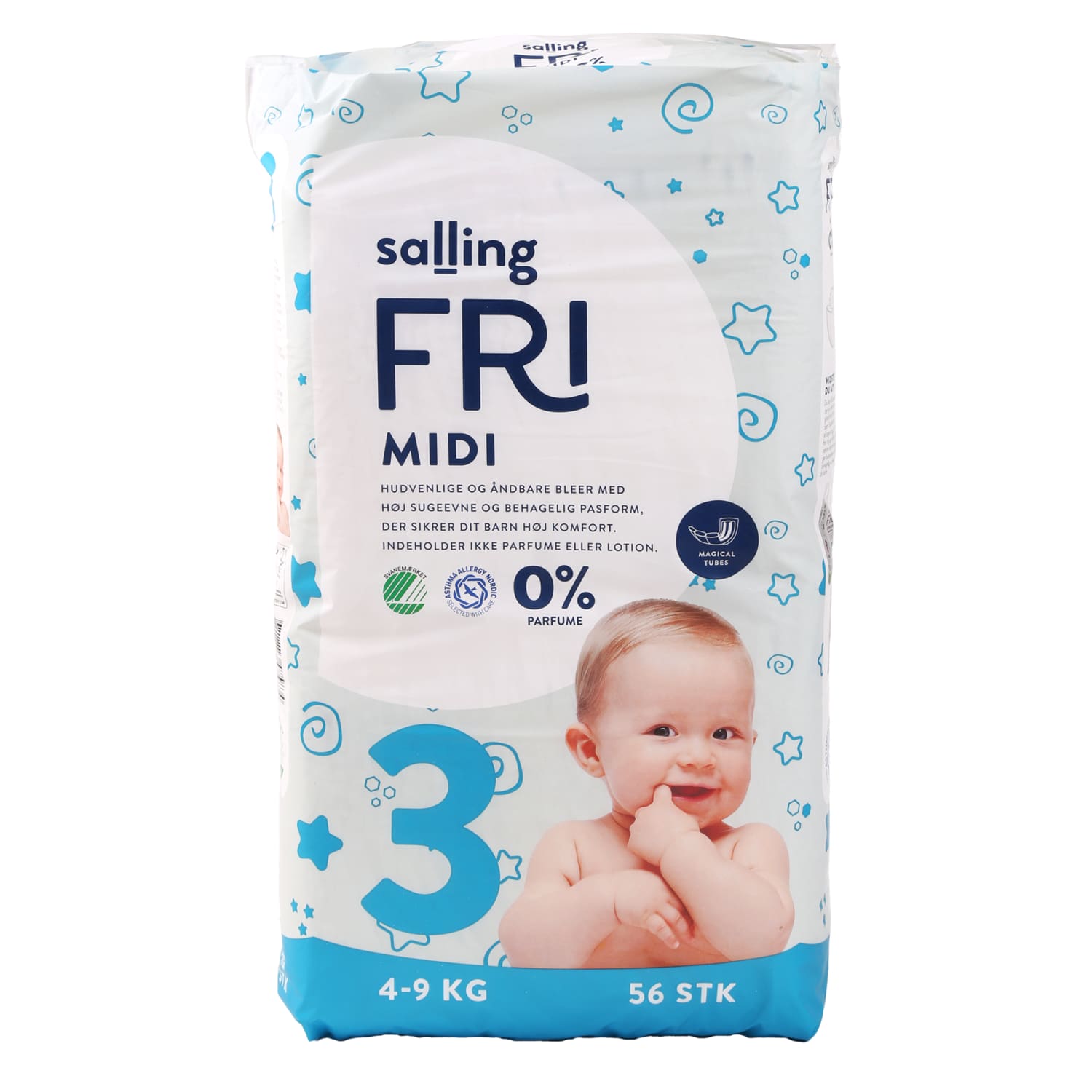 Sausk. SALLING FRI MIDI, 3 d. 4–9 kg, 56 vnt.