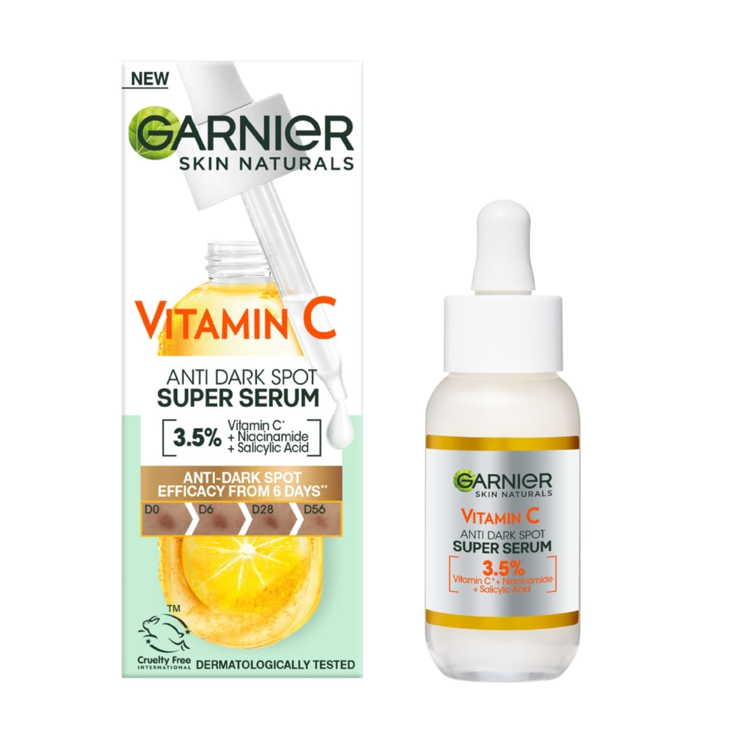 Сыворотка против пигментных пятен с витамином C GARNIER, 30 мл