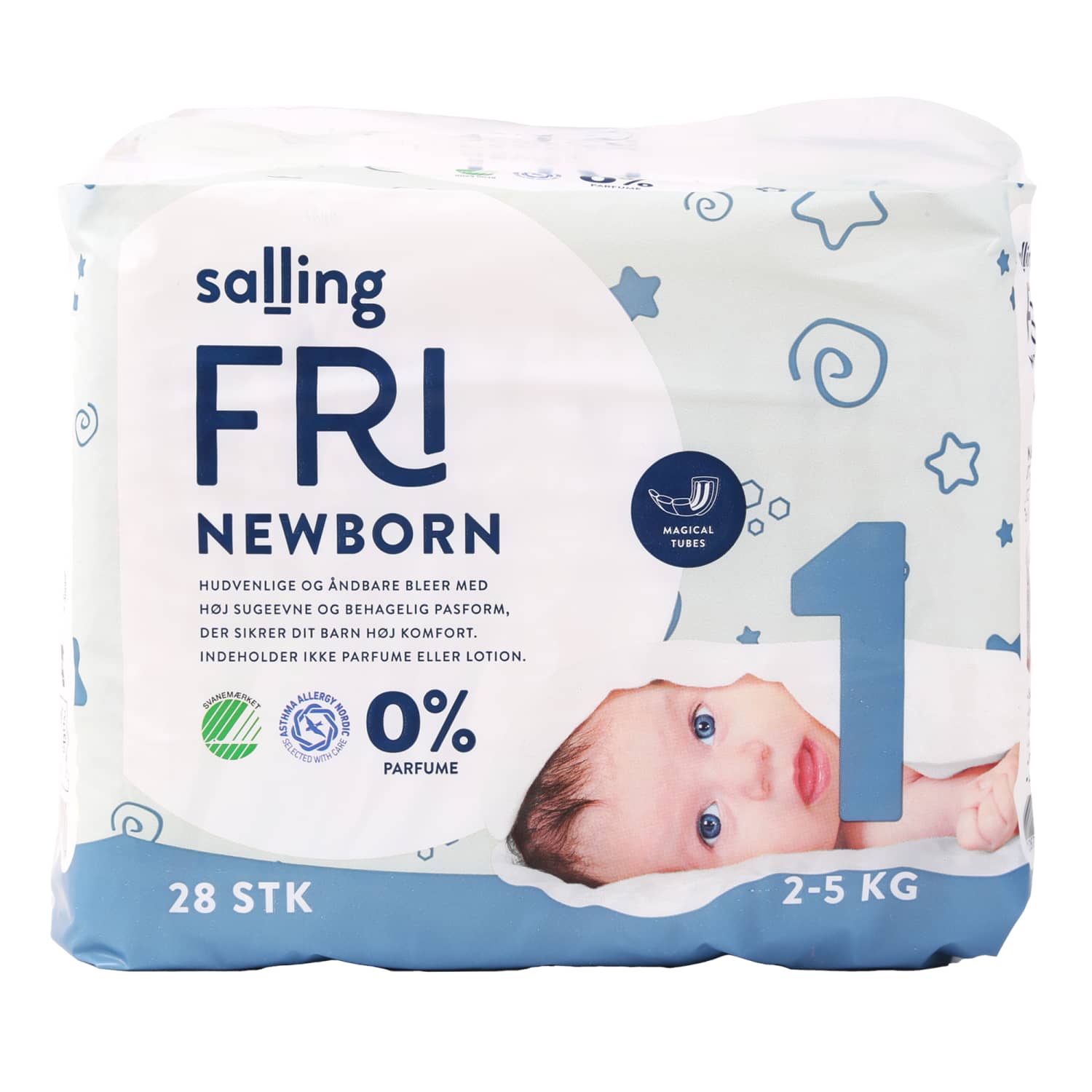 Sausk. SALLING FRI NEWB. 1 d. 2–5 kg, 28 vnt.