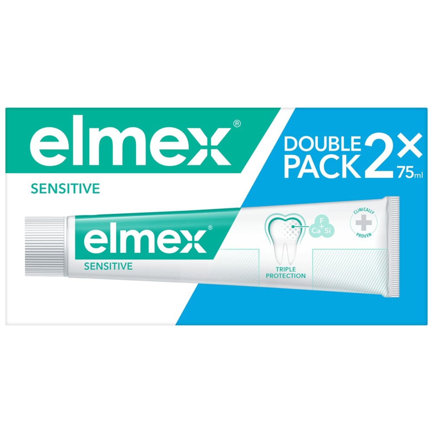 Dantų pasta ELMEX SENSITIVE, 2 vnt, 75 ml