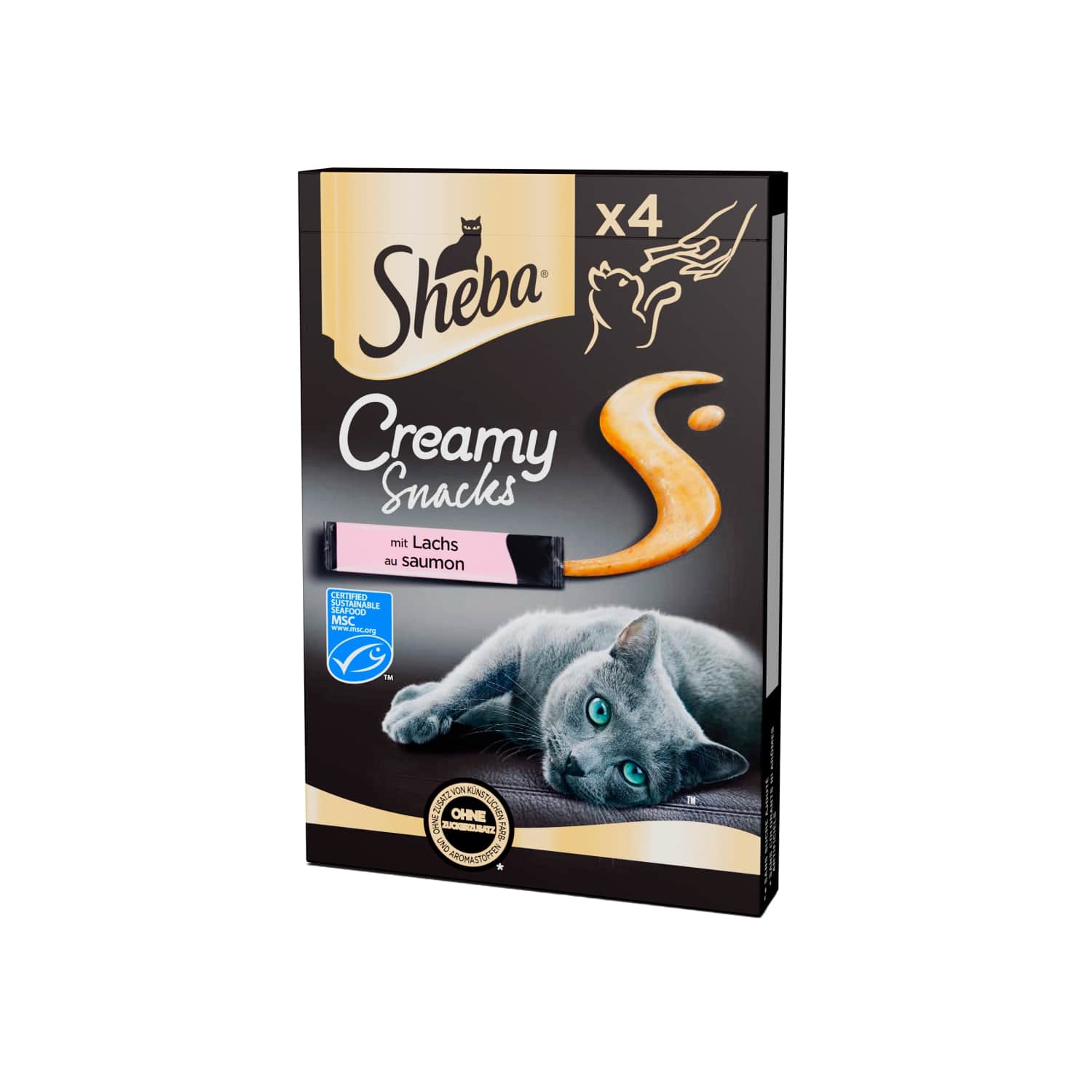 Creamy treats with salmon SHEBA, 4*12 g