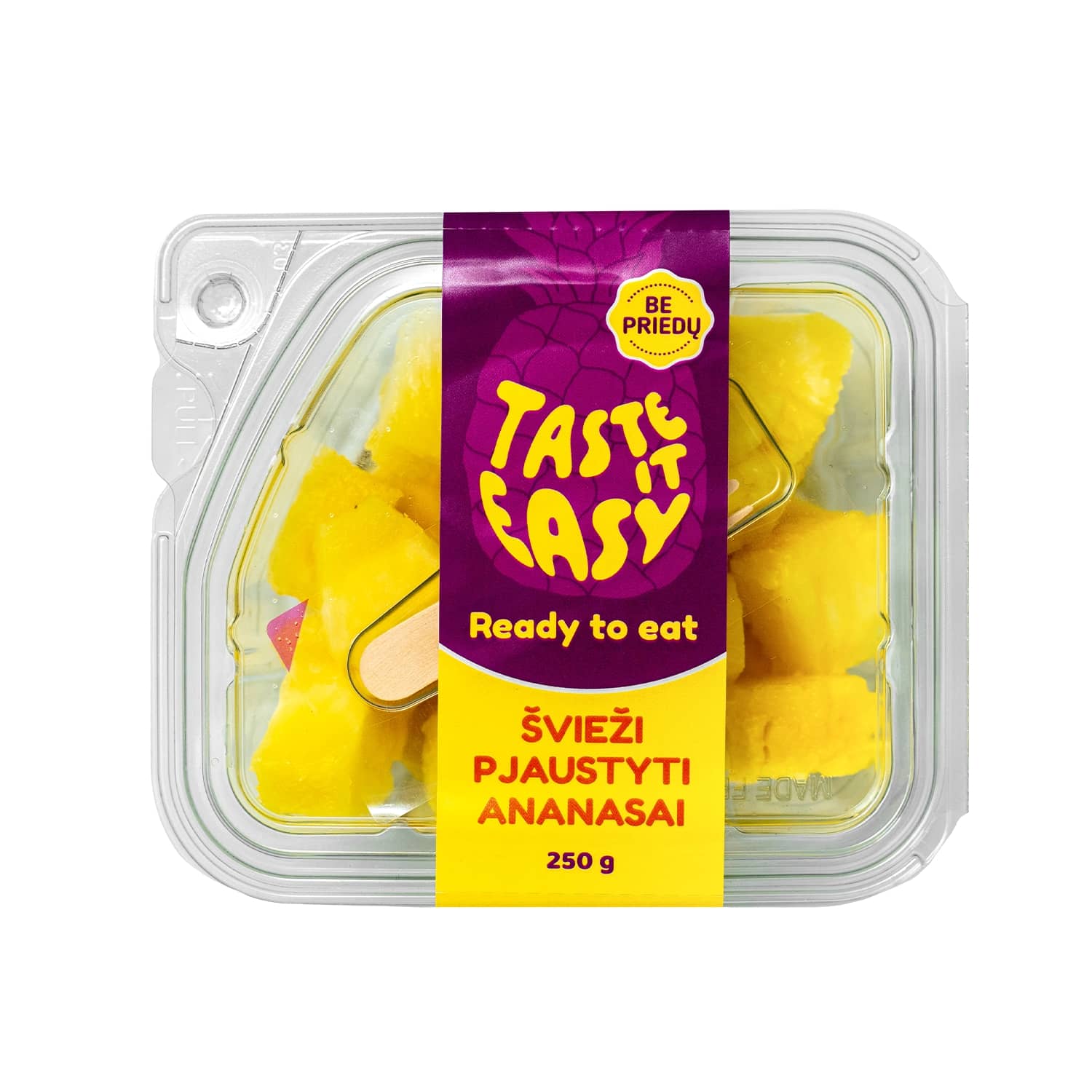 Šviežiai supjaustyti ananasai 250g