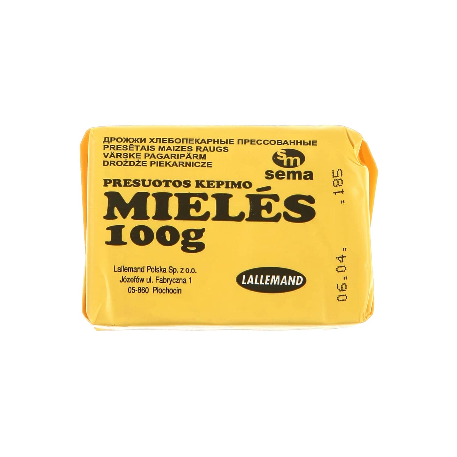 Presuotos kepimo mielės SEMA, 100 g