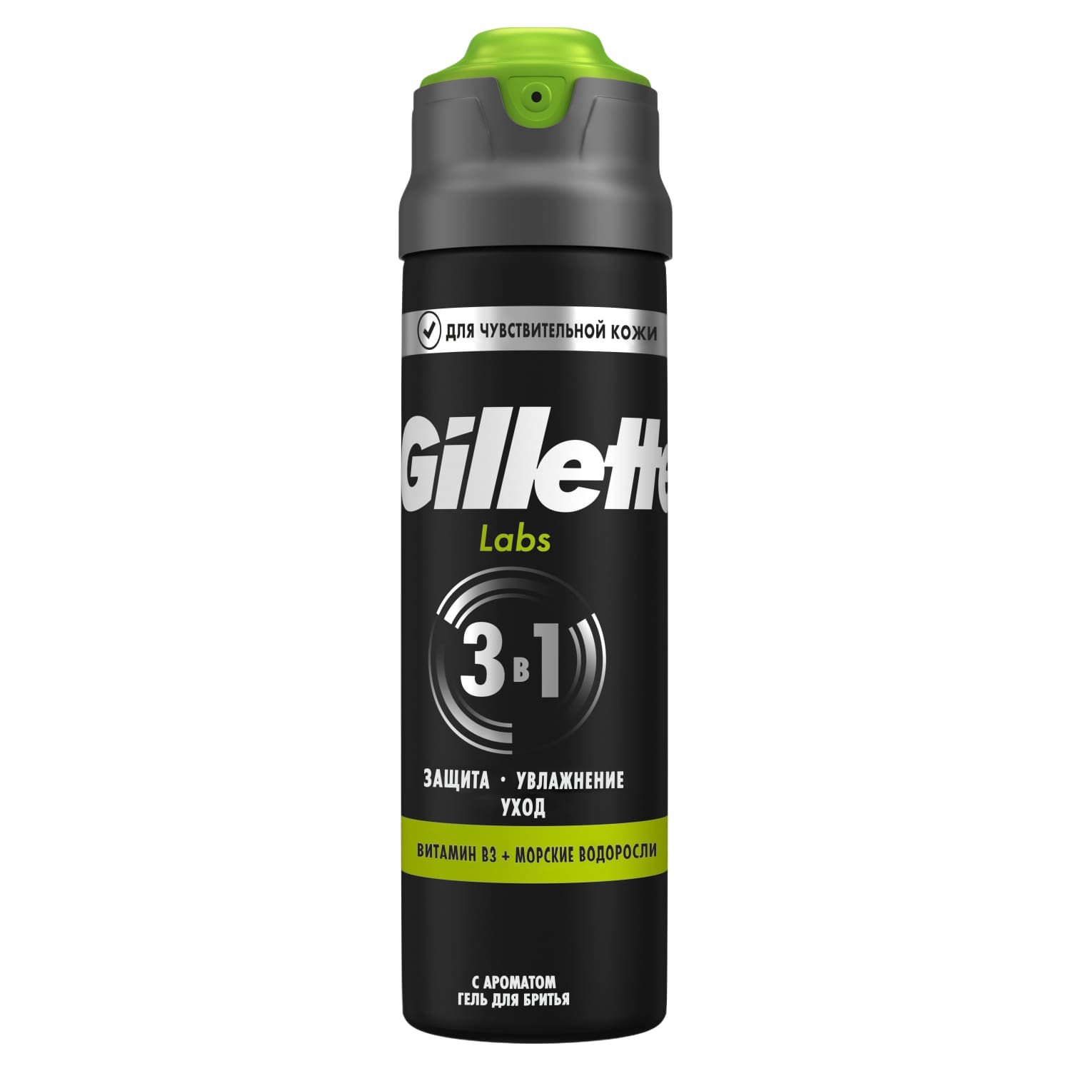 Гель для бритья GILLETTE LABS SENSITIVE, 198 мл