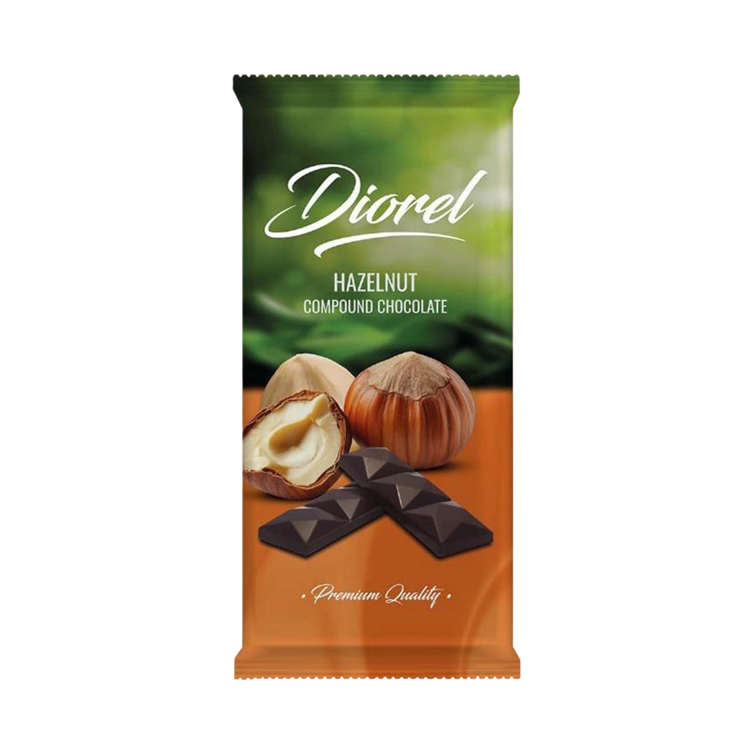 Šok. ir lazd. riešutų sk. gaminys DIOREL, 80g