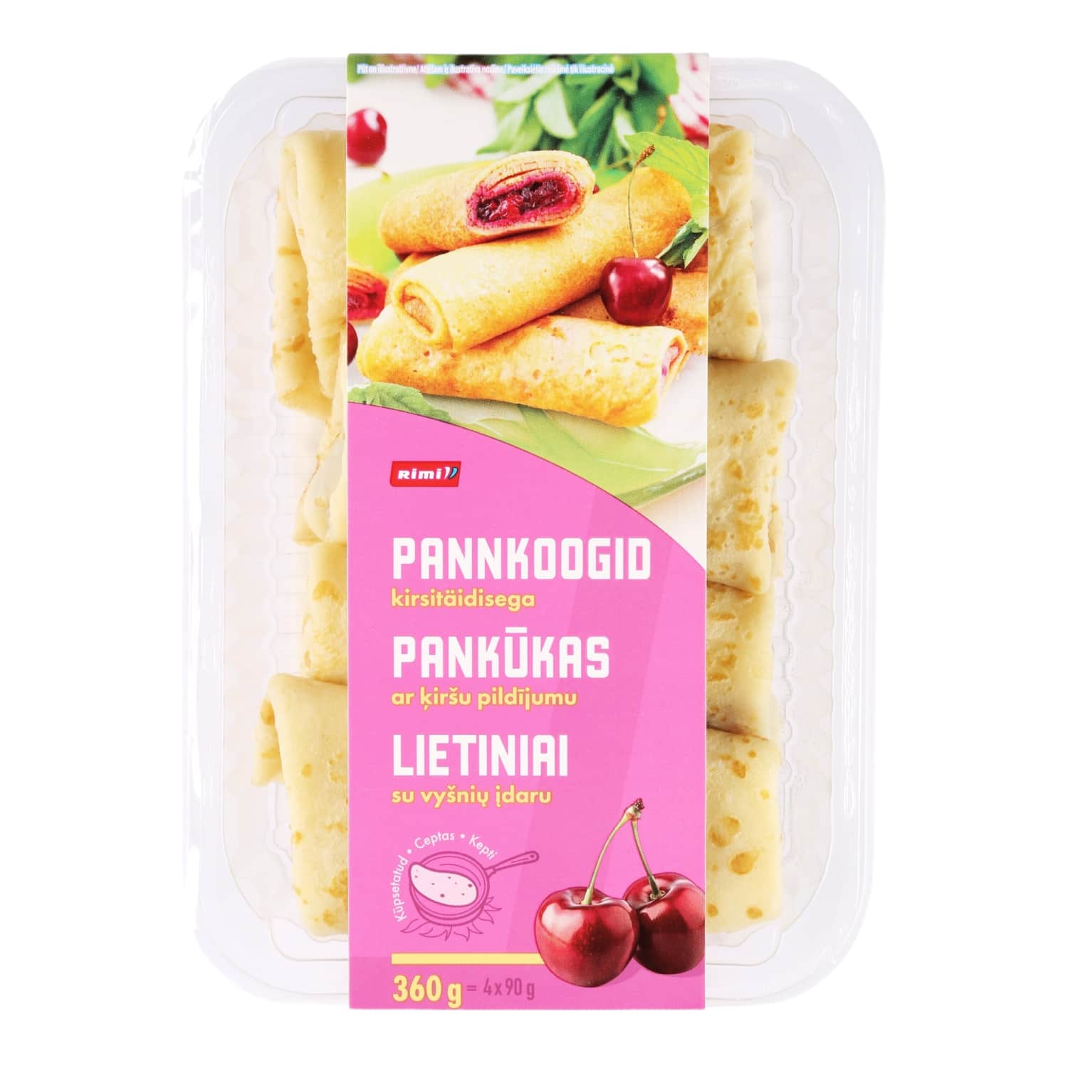 Lietiniai RIMI su vyšnių įdaru, 360g