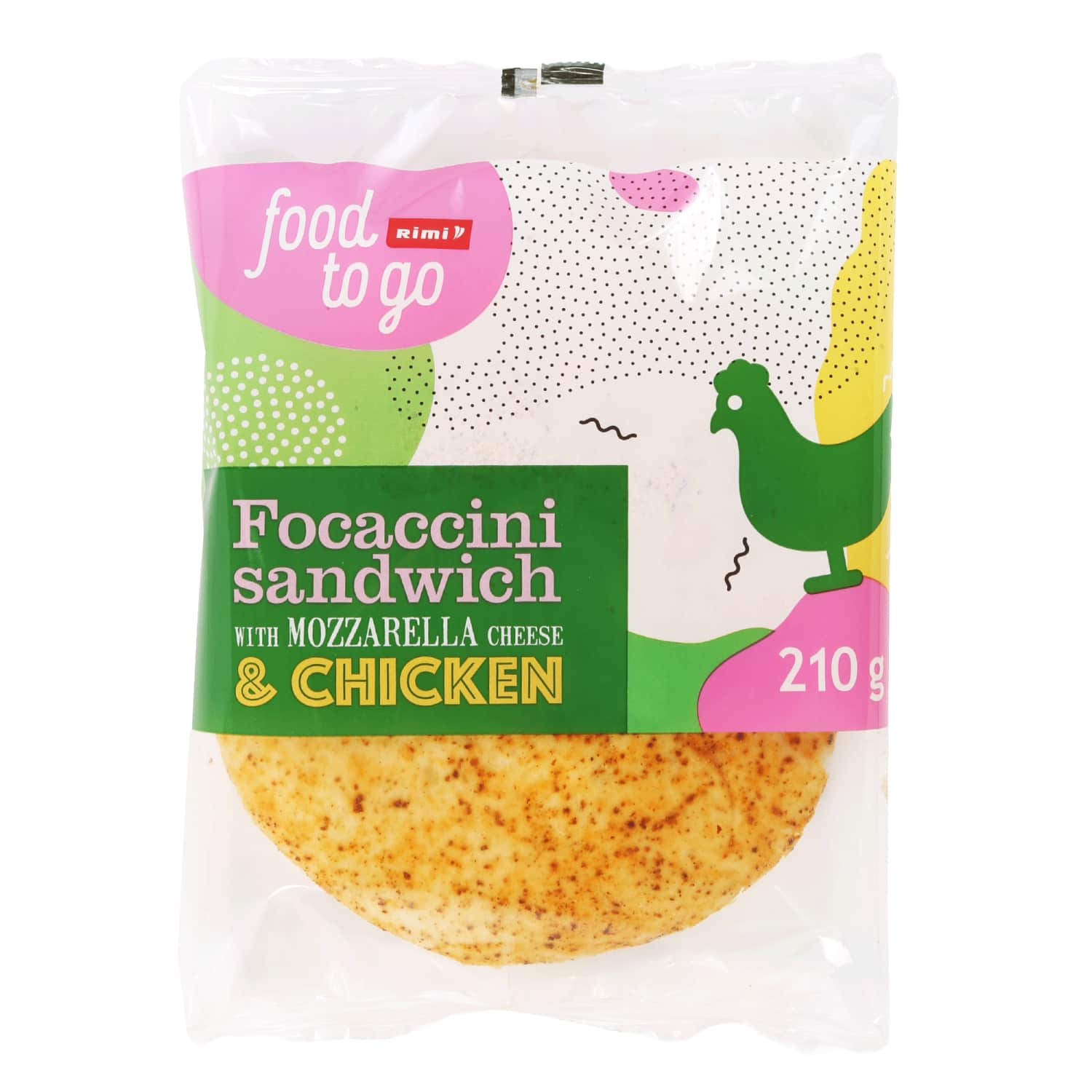 Sumušt. focaccia RIMI su moc. ir višt., 210 g