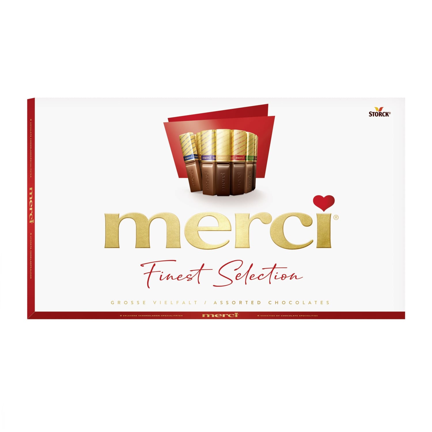 Chocolate candy set MERCI RED, 400g