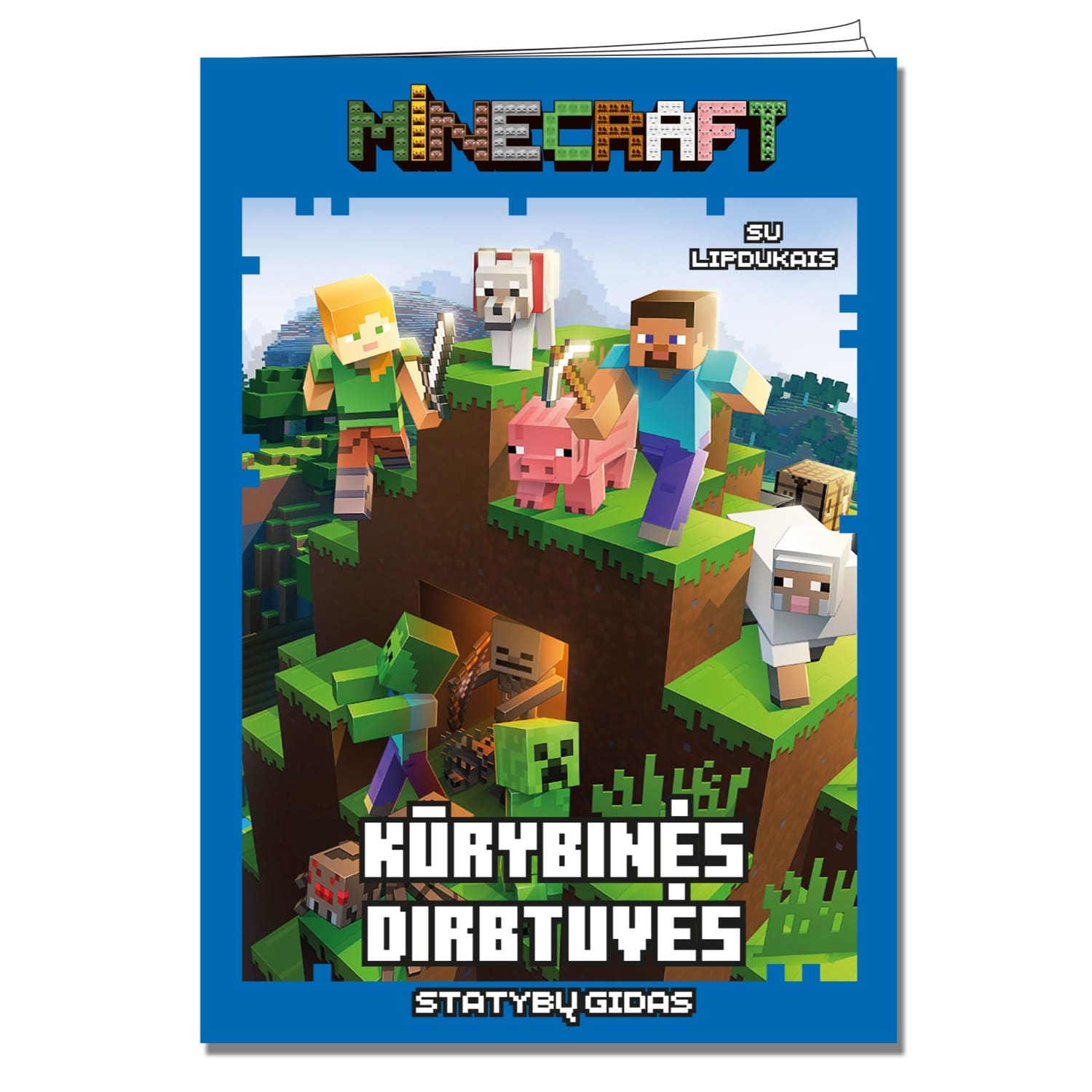 Spalv. knyga MINECRAFT KŪR. DIR. UŽD. LIP.