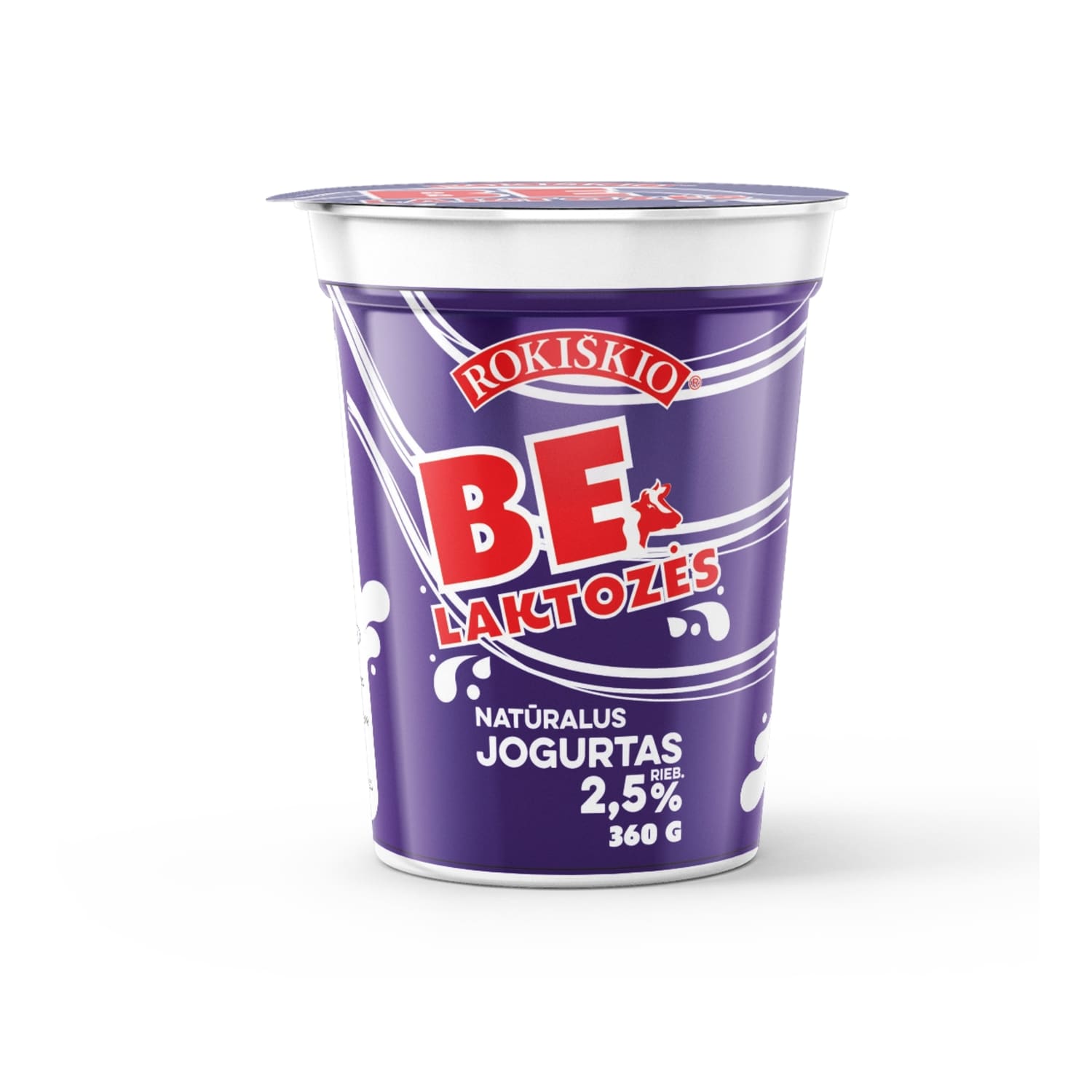 Yogurt ROKIŠKIO WITHOUT LACTOSE, 2.5%, 360g