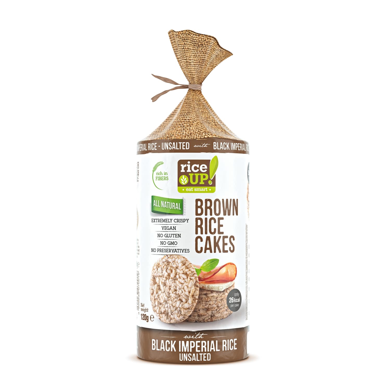 Рисовые лепешки с черным рисом RICE UP, 120 г