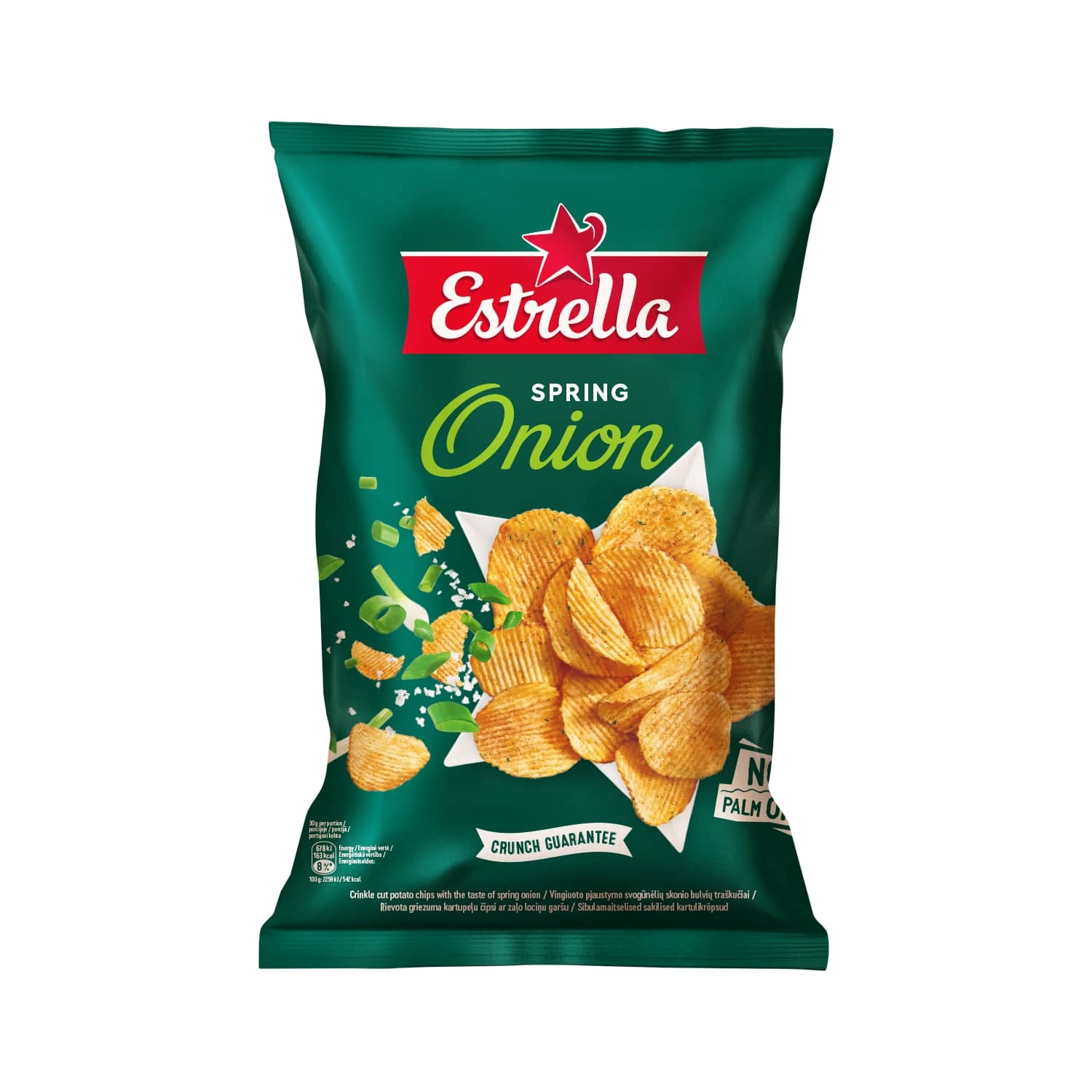 Картофельные чипсы со вкусом лука ESTRELLA, 130г