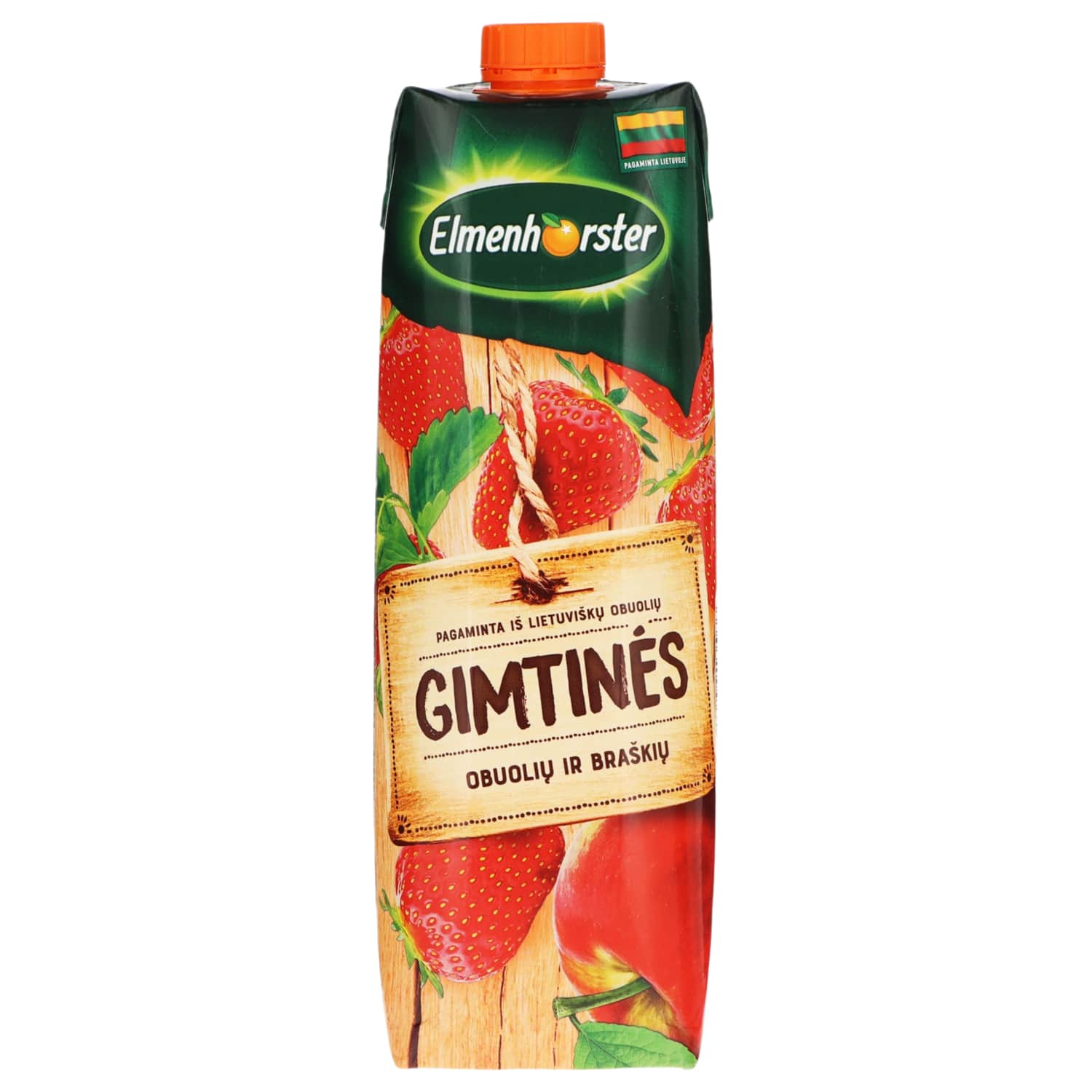 Яблочно-клубничный напиток ELMENHORSTER GIMTINĖS, 1 л