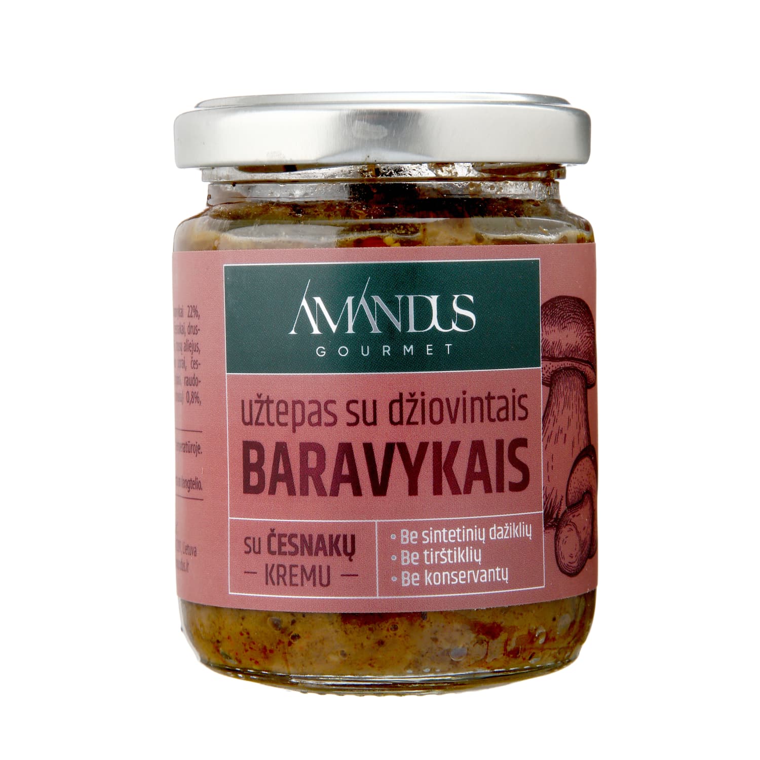 Паста с белыми грибами AMANDUS, 155 г