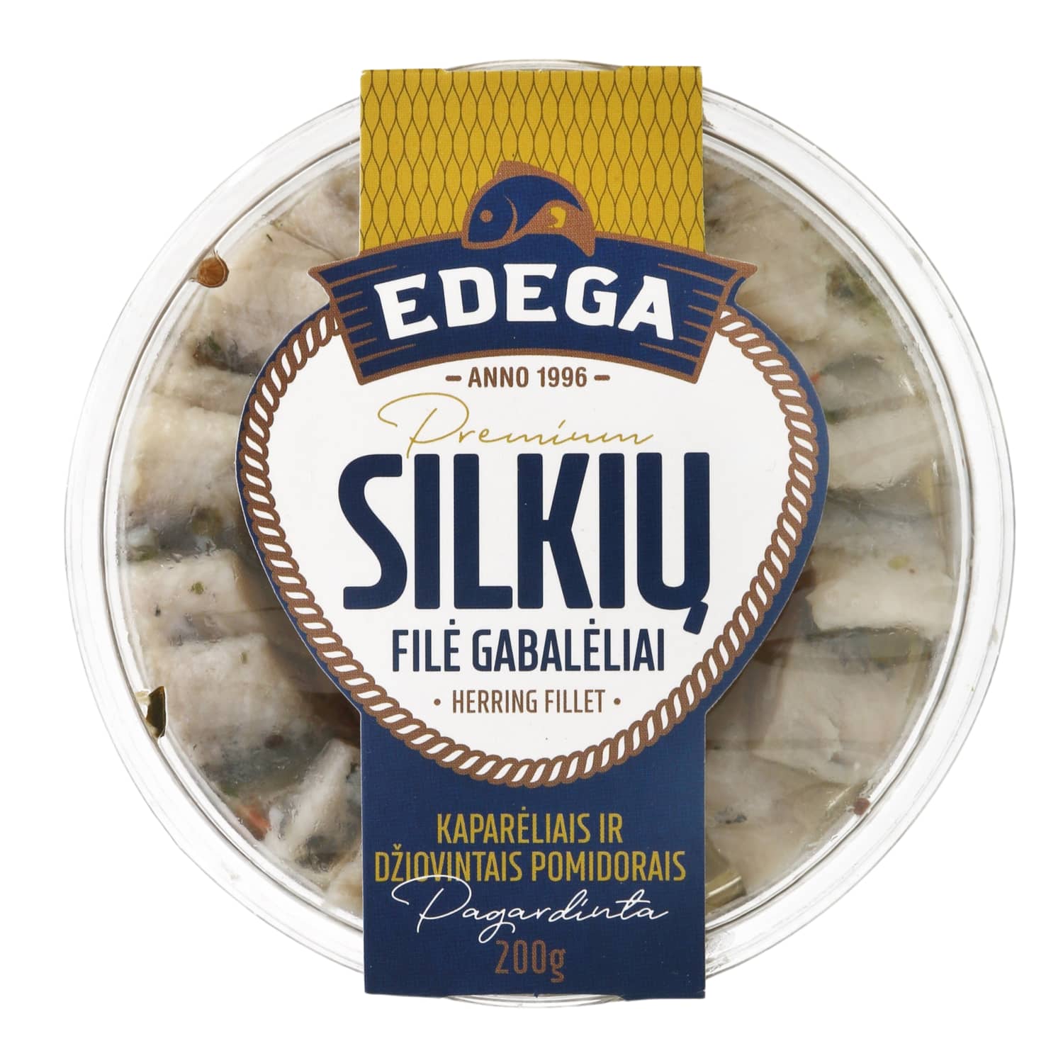 Филе сельди с вялеными помидорами, каперсами EDEGA, 200 g
