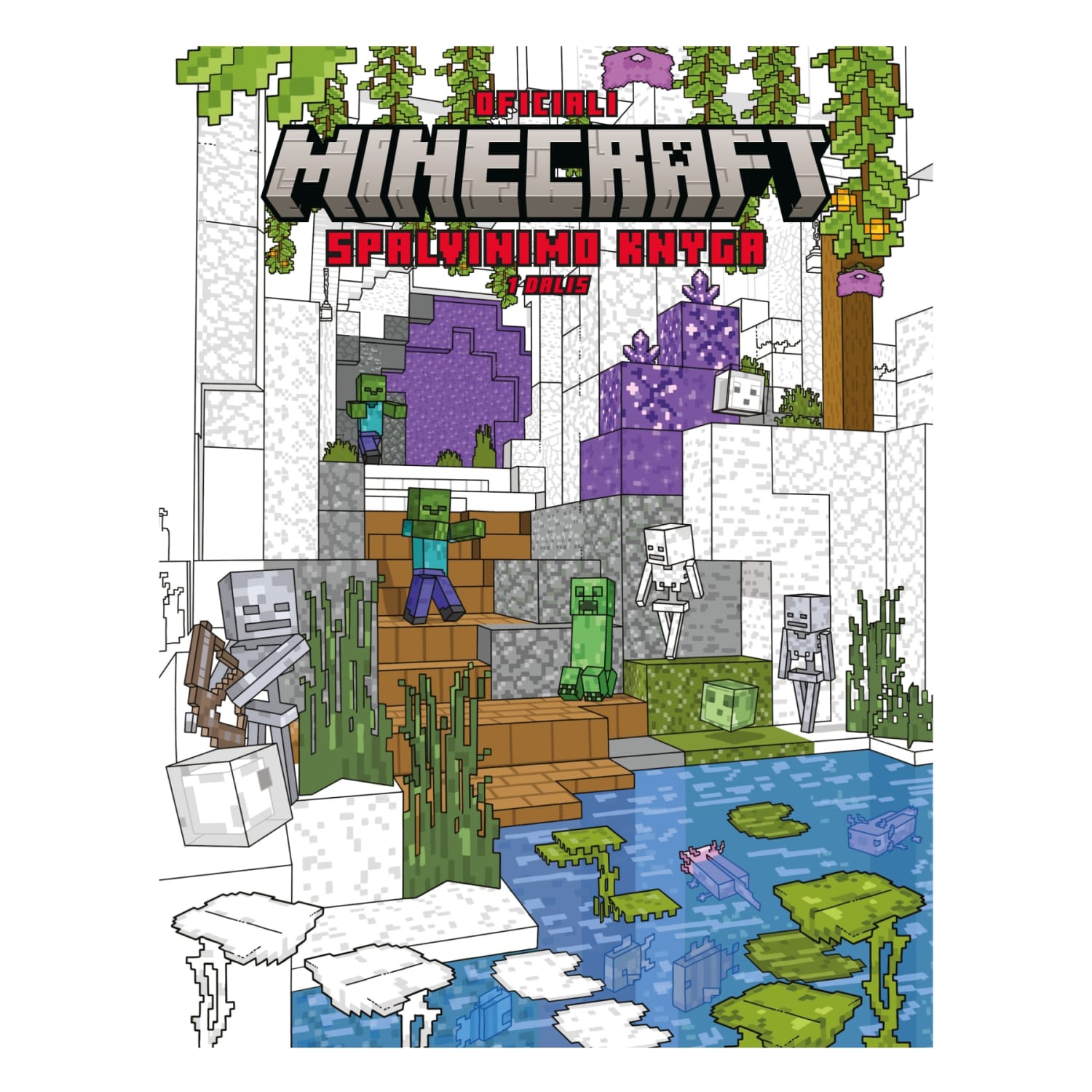 Knyga OFICIALI MINECRAFT SPALVINIMO K. 1