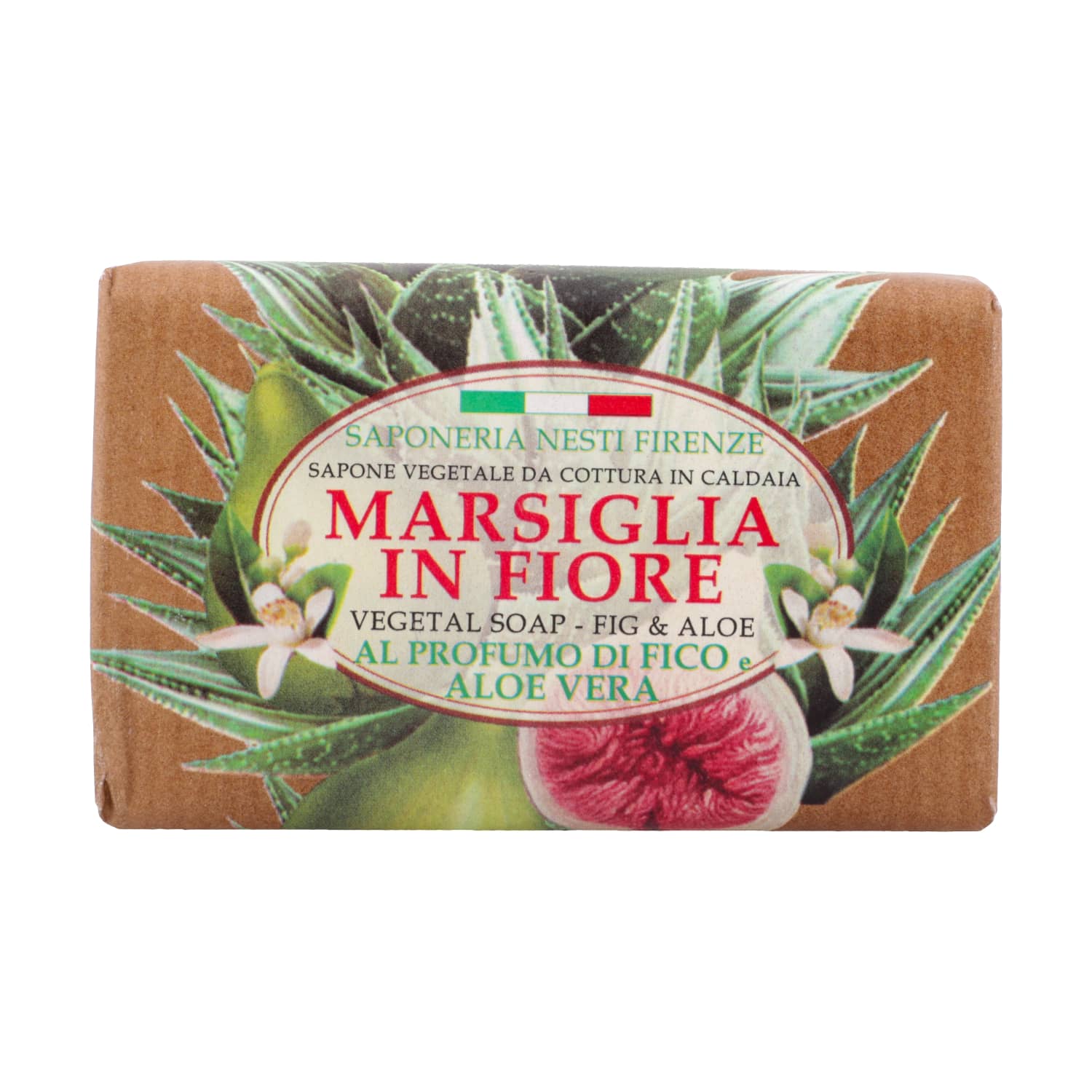 Туалетное мыло SAPONERIA ФИГ И АЛОЭ, 125 г