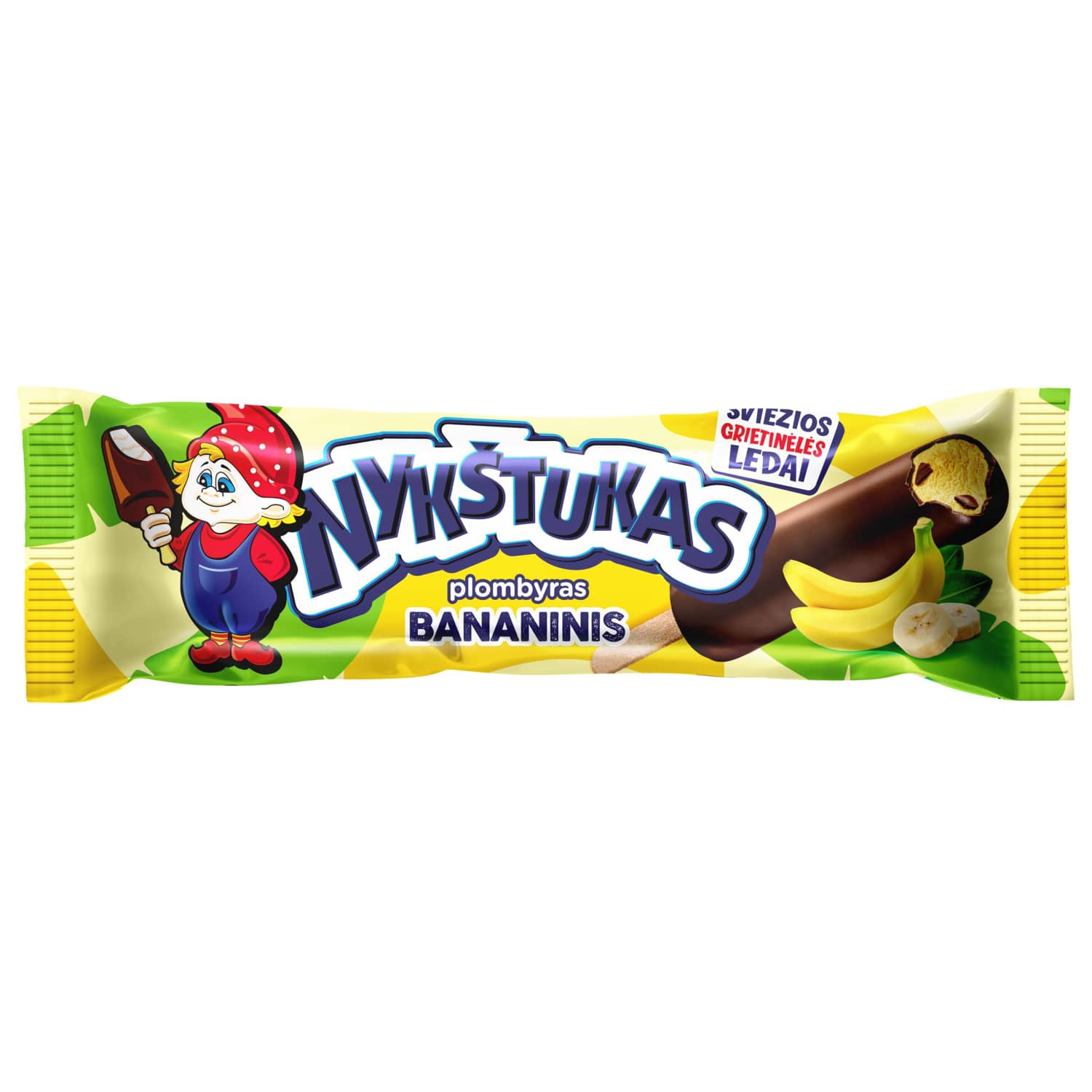 Glazed banana ice cream NYKŠTUKAS, 80 ml / 58g