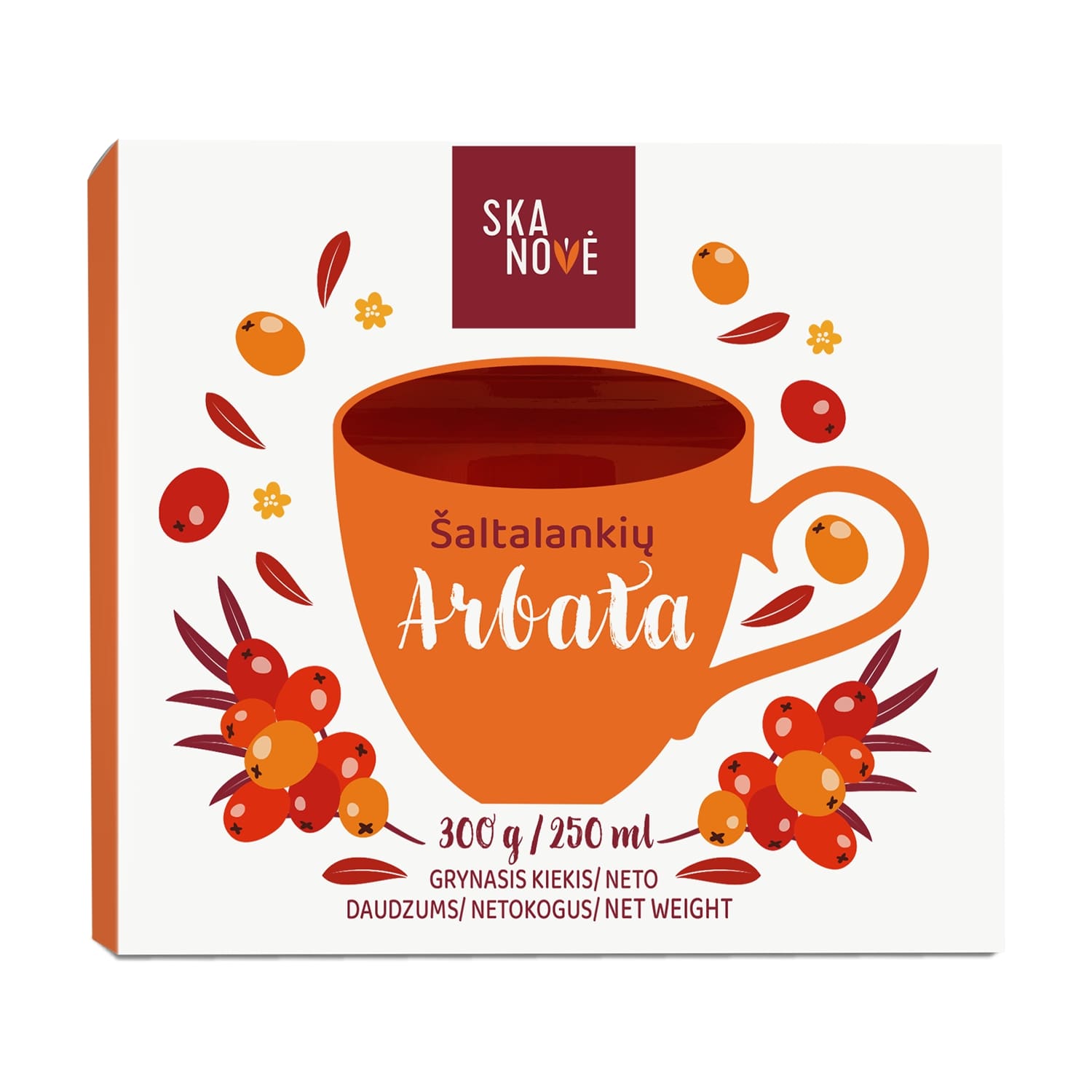 Sea buckthorn tea SKANOVĖ, 300 g
