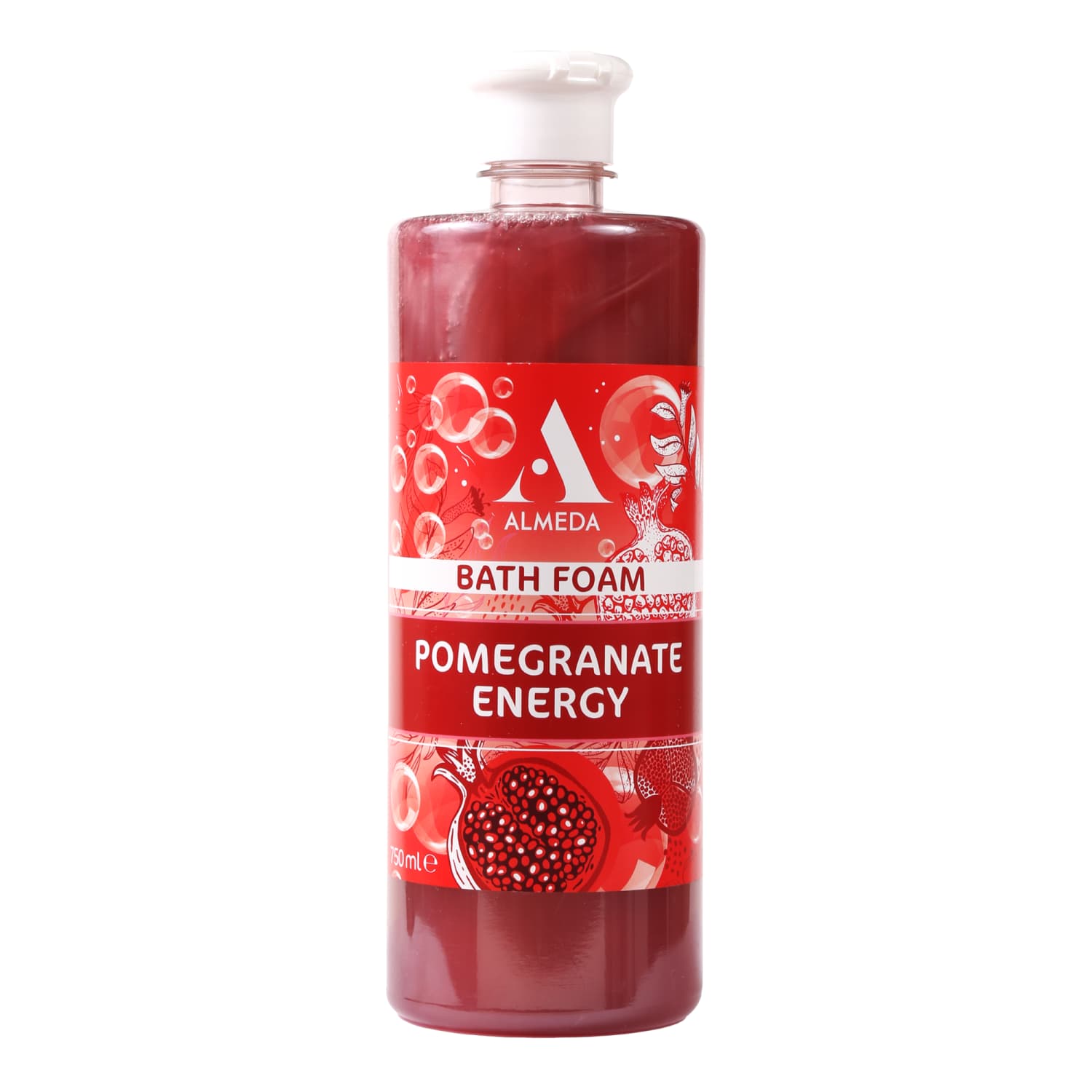 Vonios putos ALMEDA POMEGRANATE ENERGY, 750ml