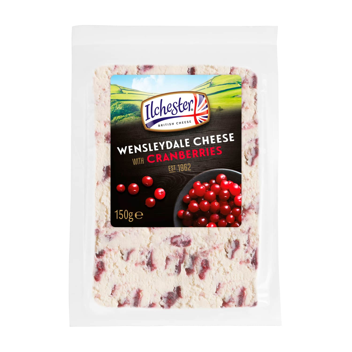 Сыр с клюквой ILCHESTER, 42% жира, 150г