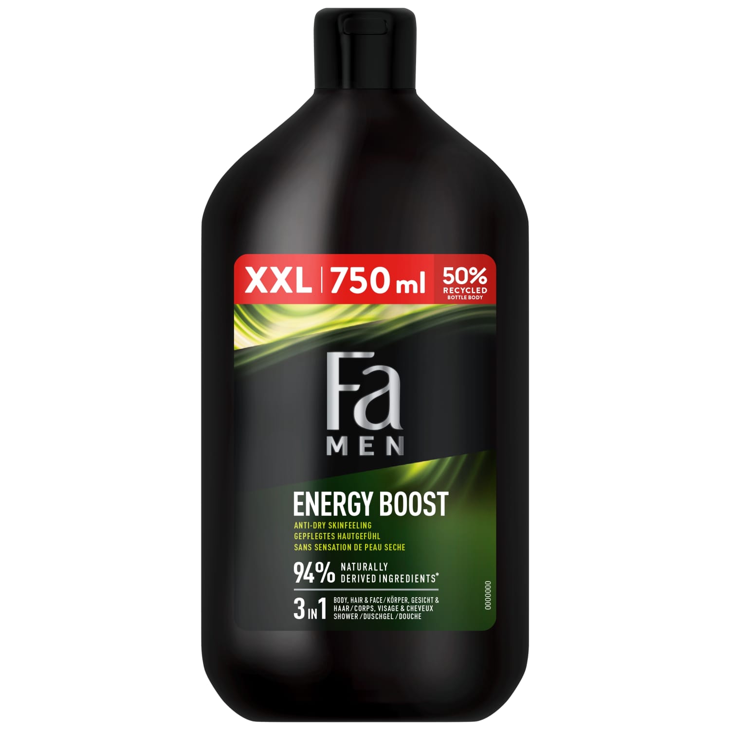 Dušo žėlė FA MEN SPORT ENERGY BOOST, 750 ml