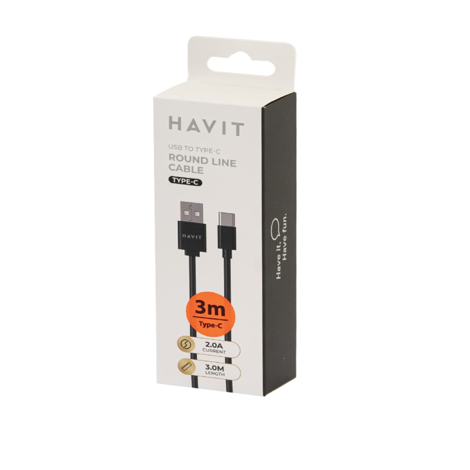 HAVIT 8725 TYPE C kabelis, 2m